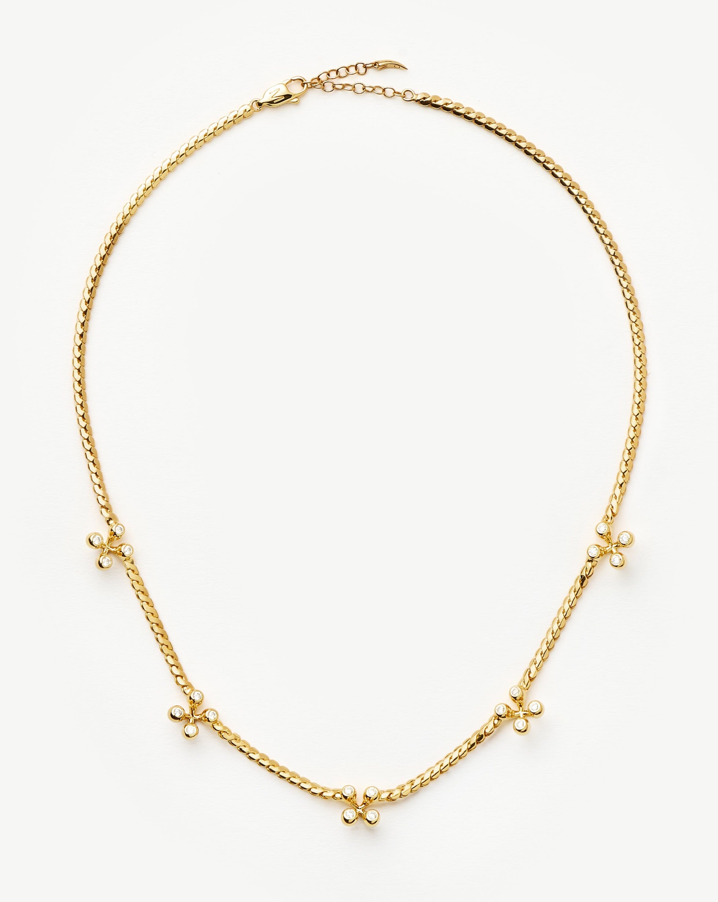 Atom Charm Necklace | 18ct Gold Plated Cubic Zirconia Necklaces Missoma 