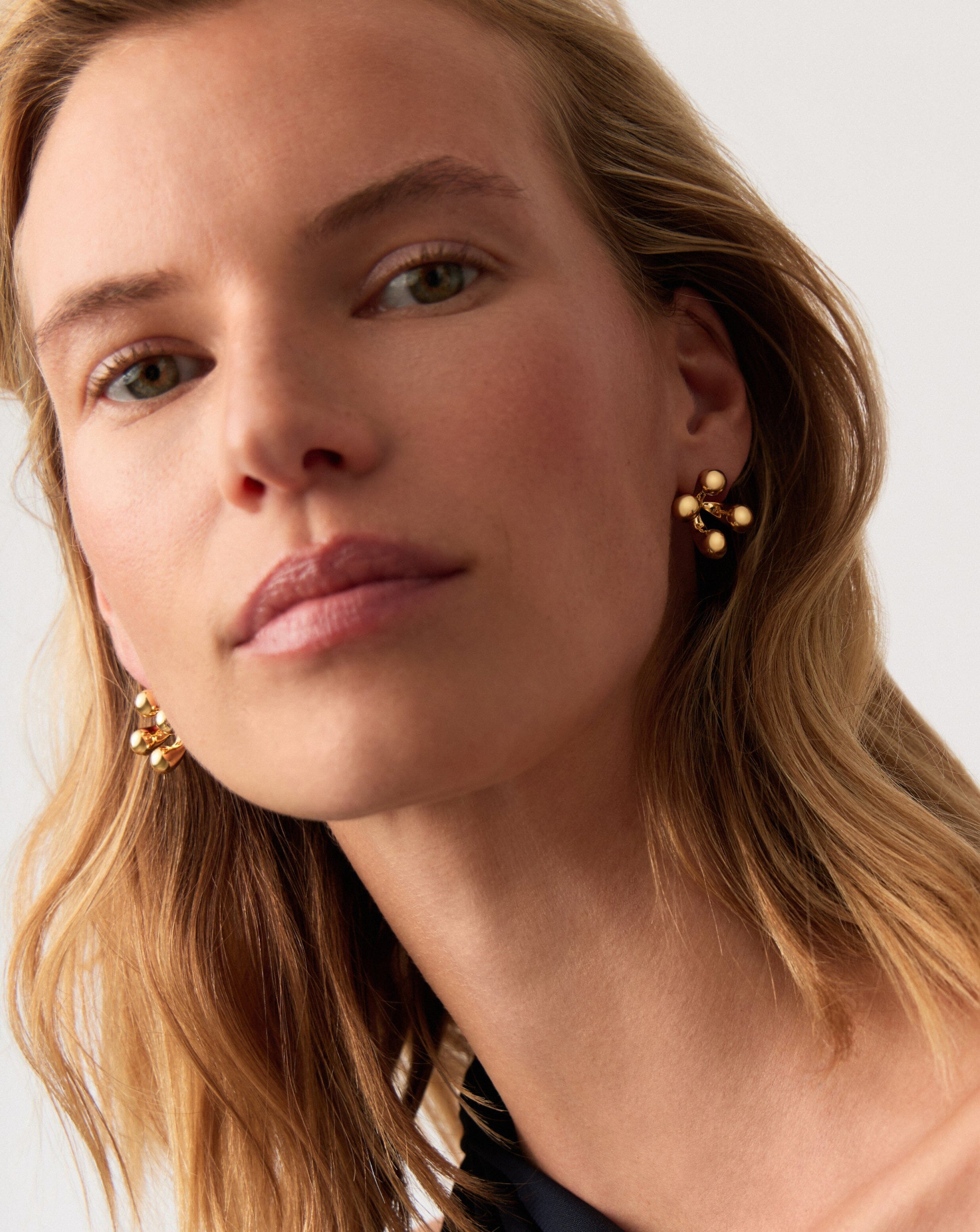 Atom Oversized Stud Earrings | 18ct Gold Plated Earrings Missoma 