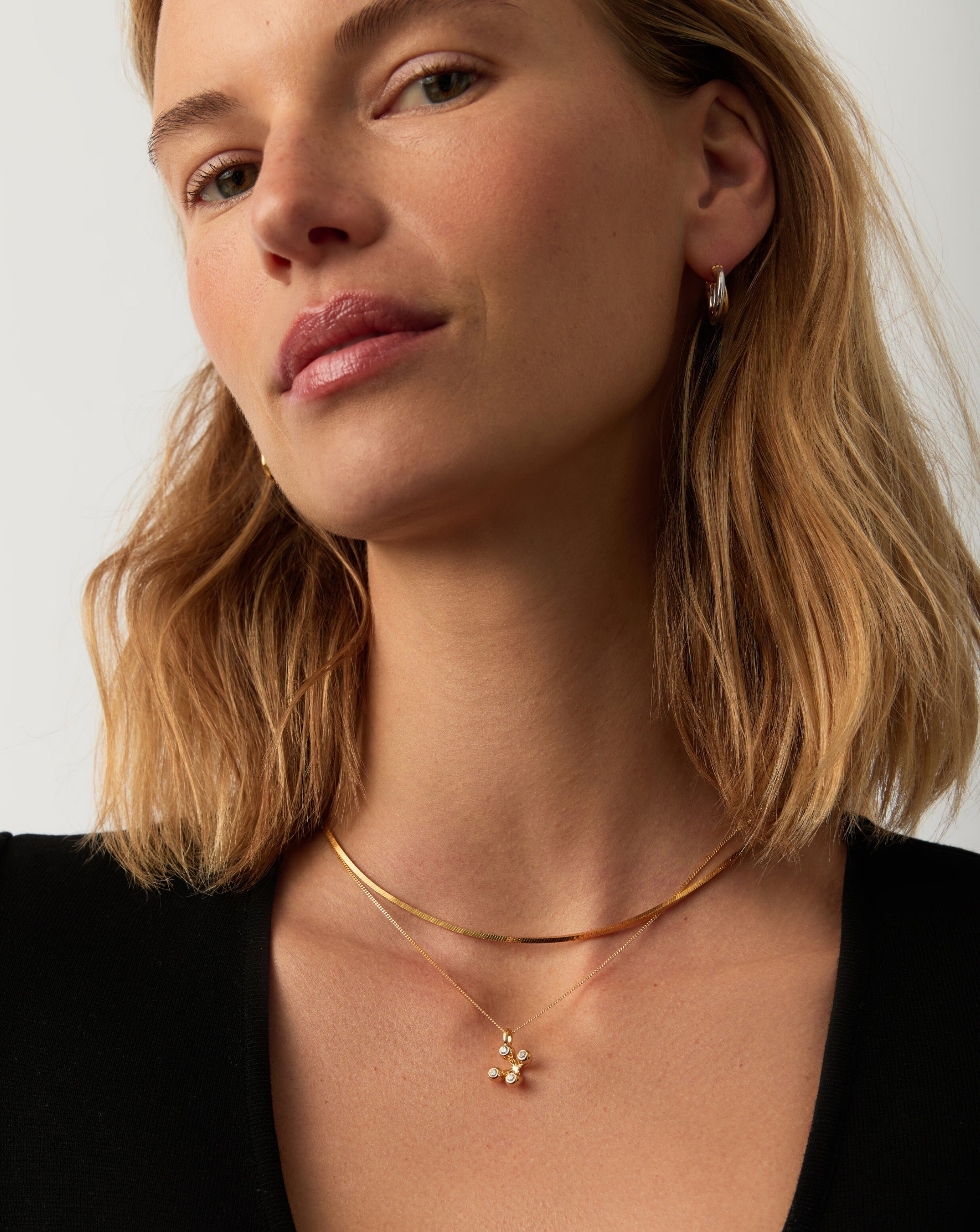 Atom Pendant Necklace | 18ct Gold Vermeil Cubic Zirconia Necklaces Missoma 