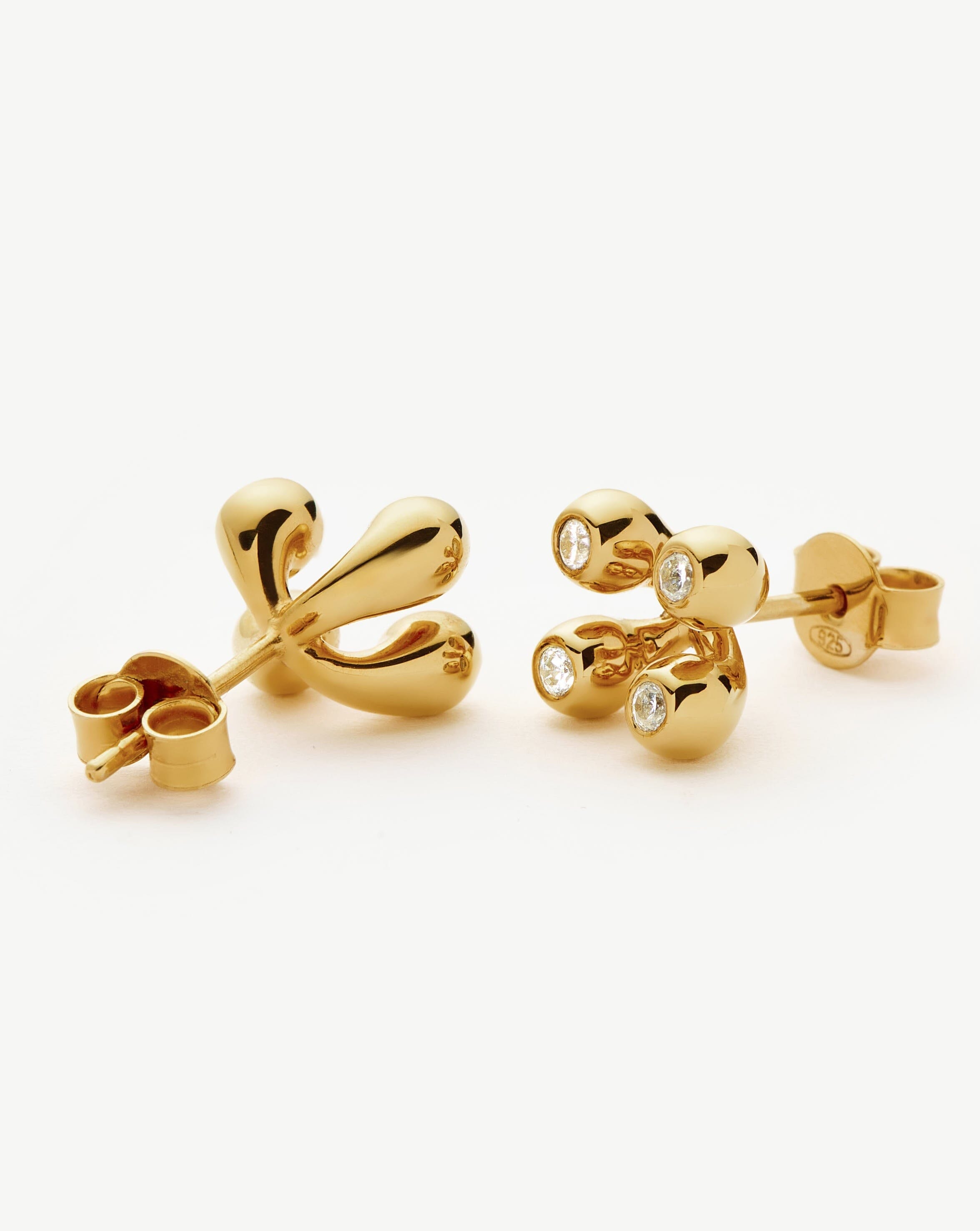 Atom Stud Earrings | 18ct Gold Vermeil Earrings Missoma 