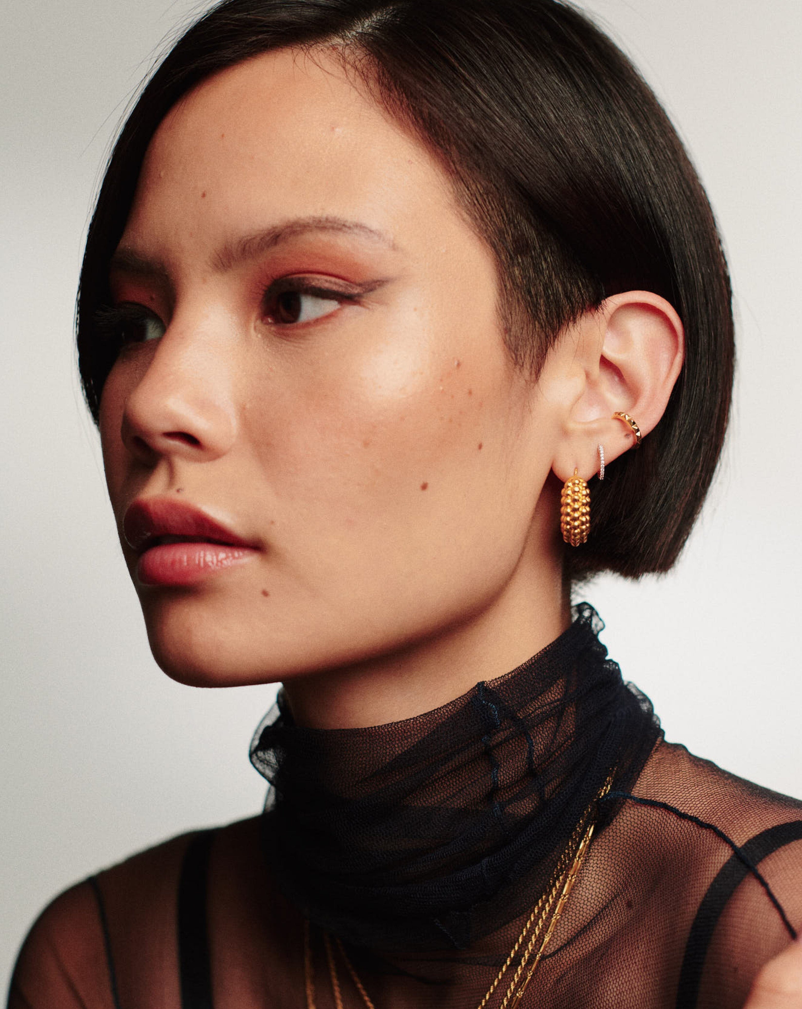 Baya Hoop Earrings | 18ct Gold Plated Earrings Missoma 