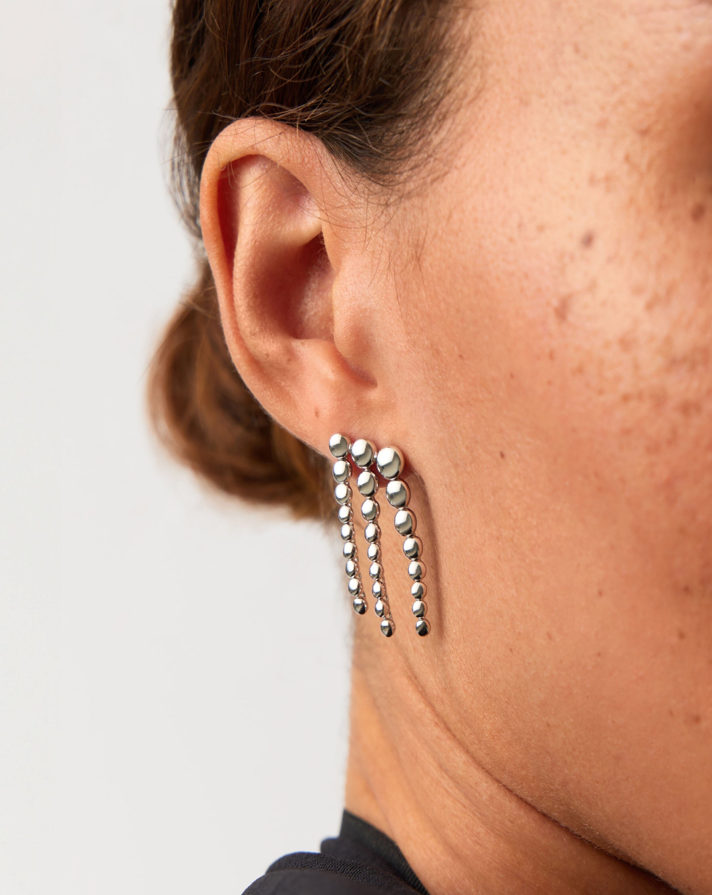 Beaded Waterfall Drop Earrings | Sterling Silver Earrings Missoma 