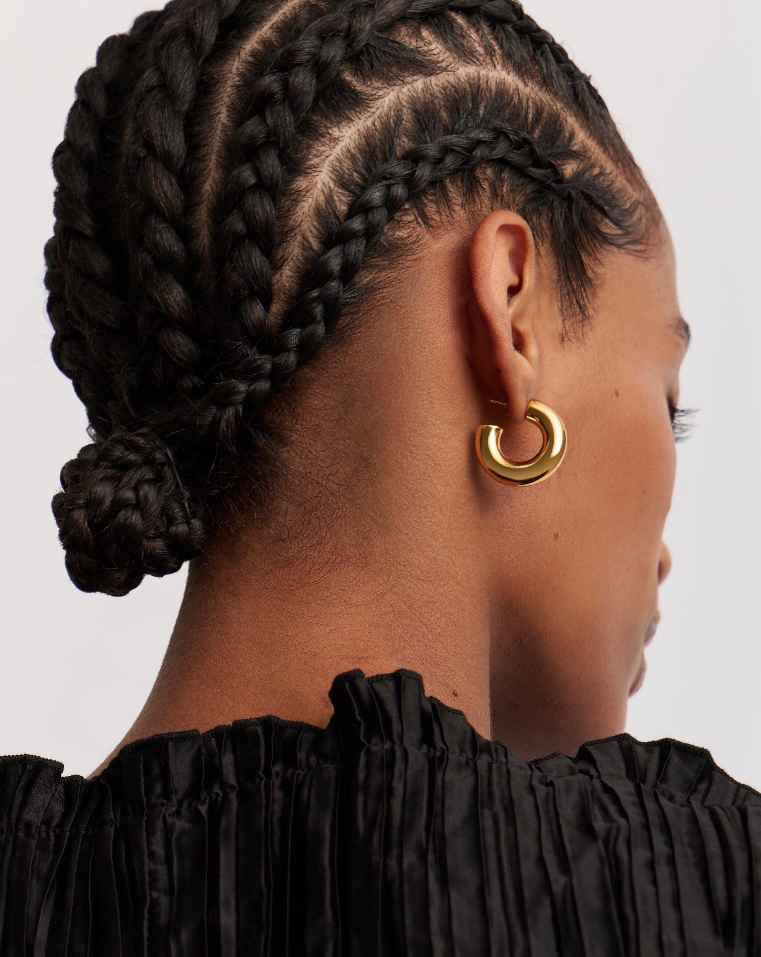 Chubby Medium Hoop Earrings | 18ct Gold Vermeil Earrings Missoma 