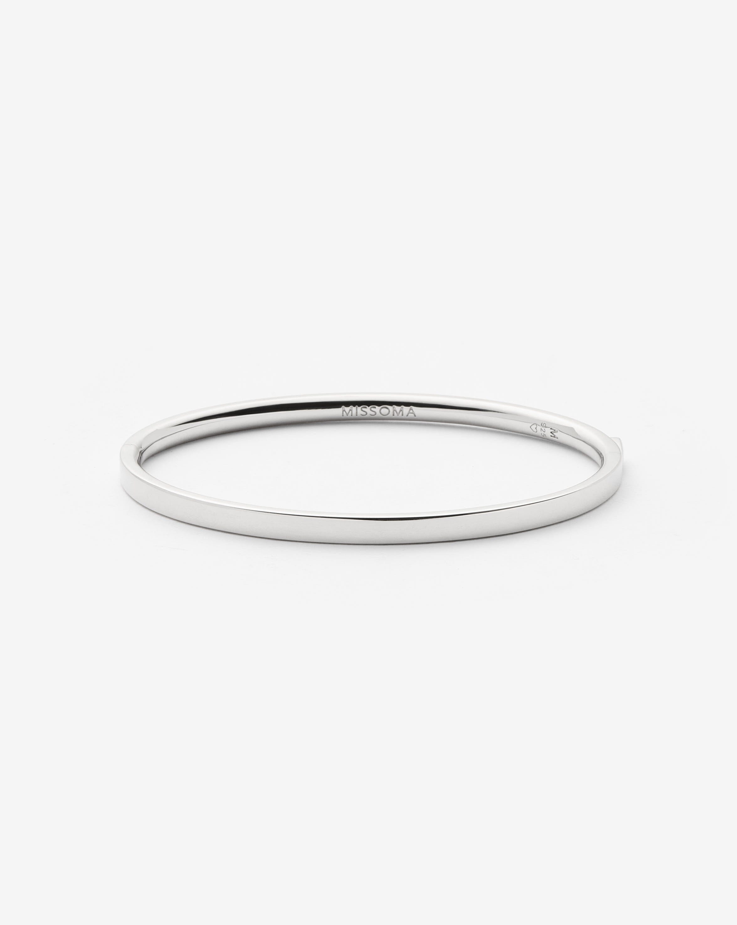 Classic Hinged Bangle | Sterling Silver Bracelets Missoma 