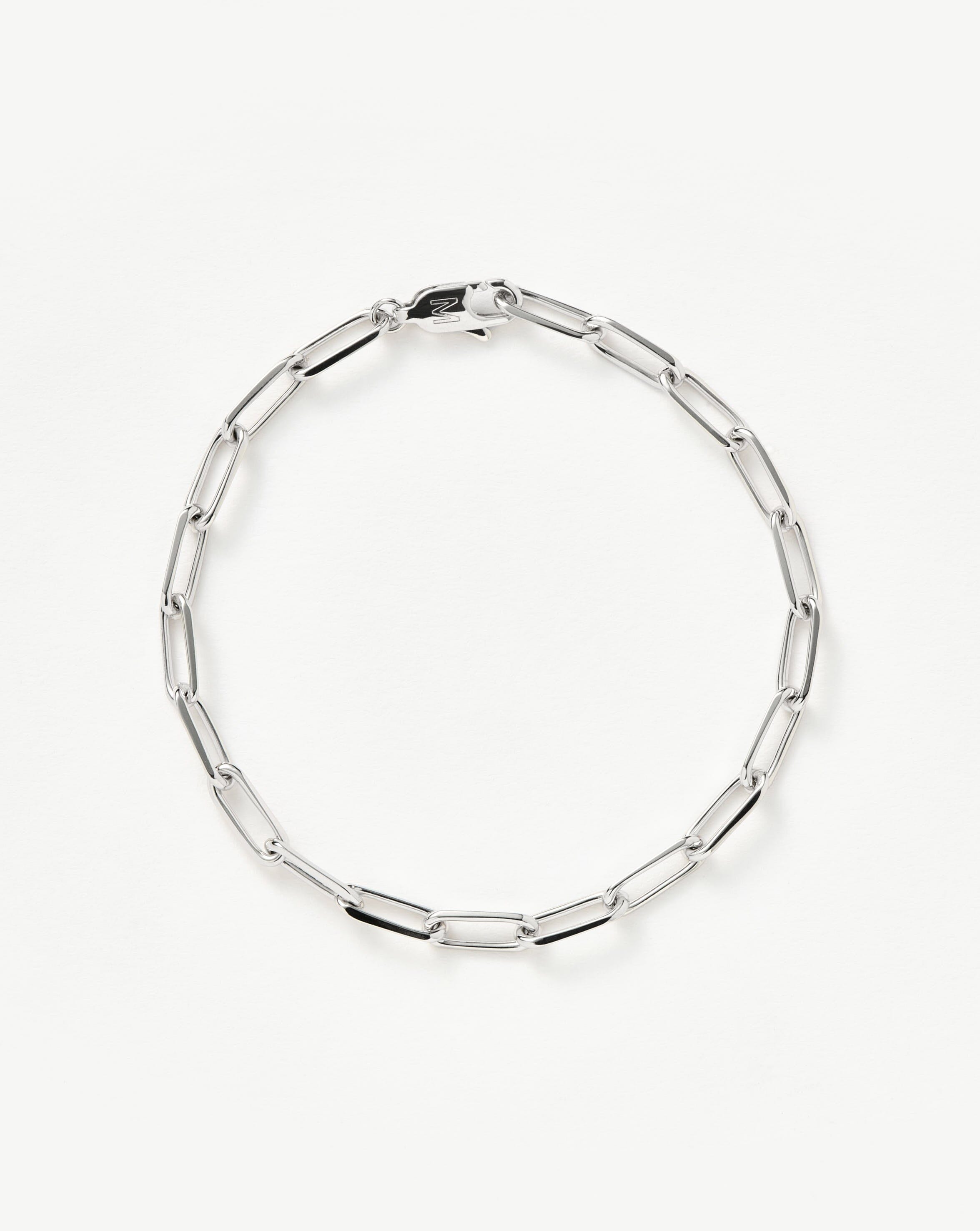 Classic Mini Paperclip Chain Bracelet | Silver Plated Bracelets Missoma 