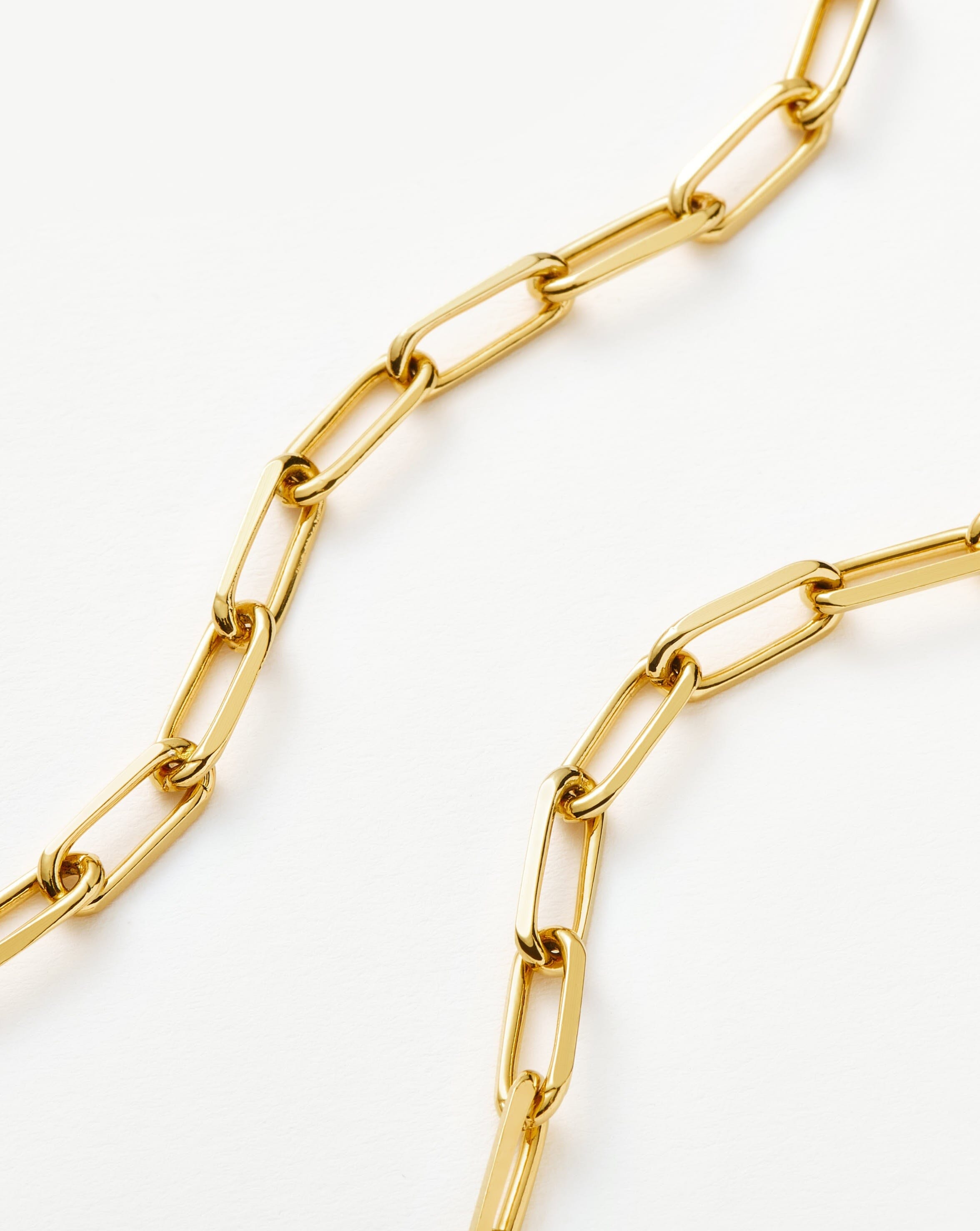 Classic Mini Short Paperclip Chain Necklace | 18ct Gold Plated Necklaces Missoma 