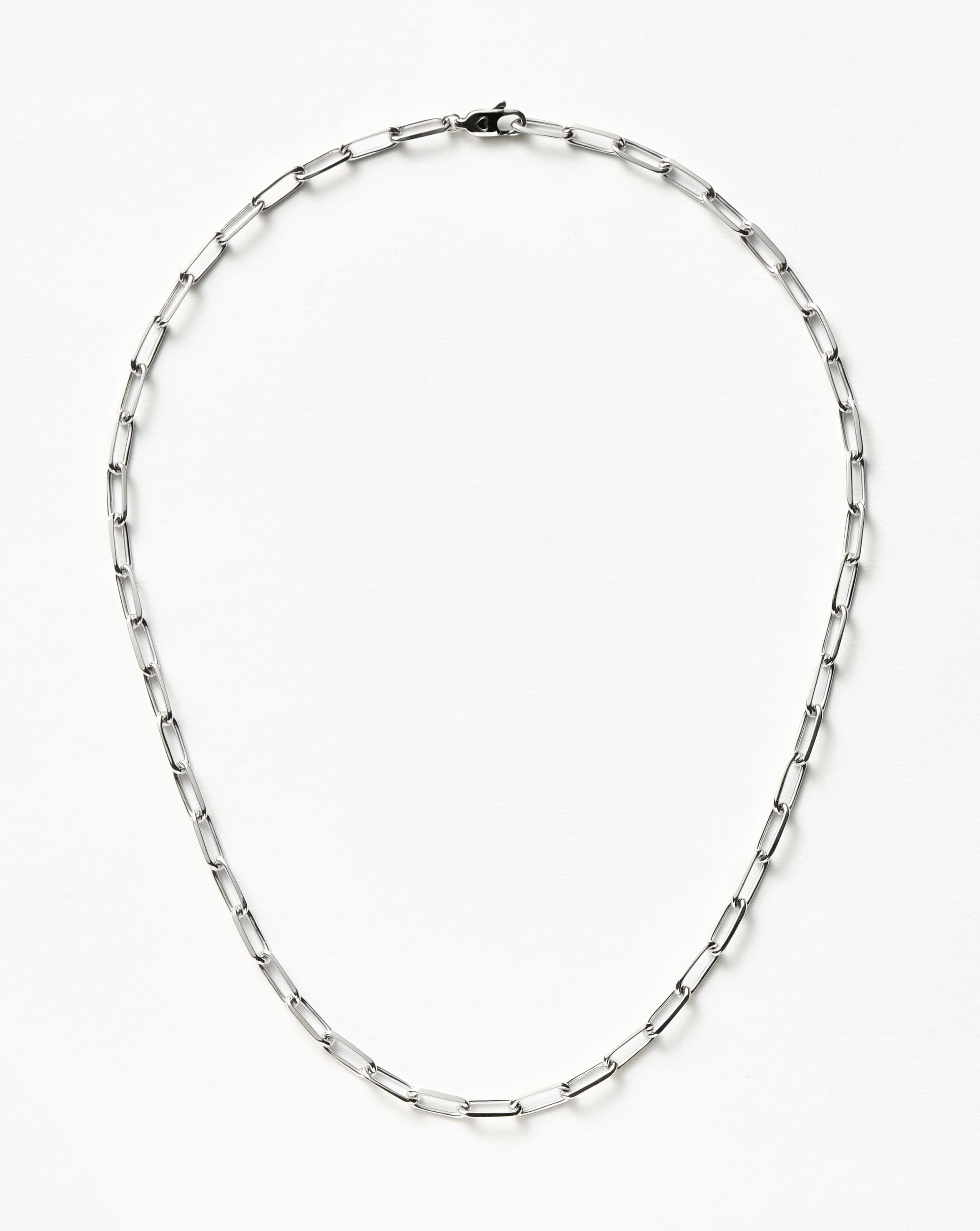 Classic Mini Short Paperclip Chain Necklace | Silver Plated Necklaces Missoma 