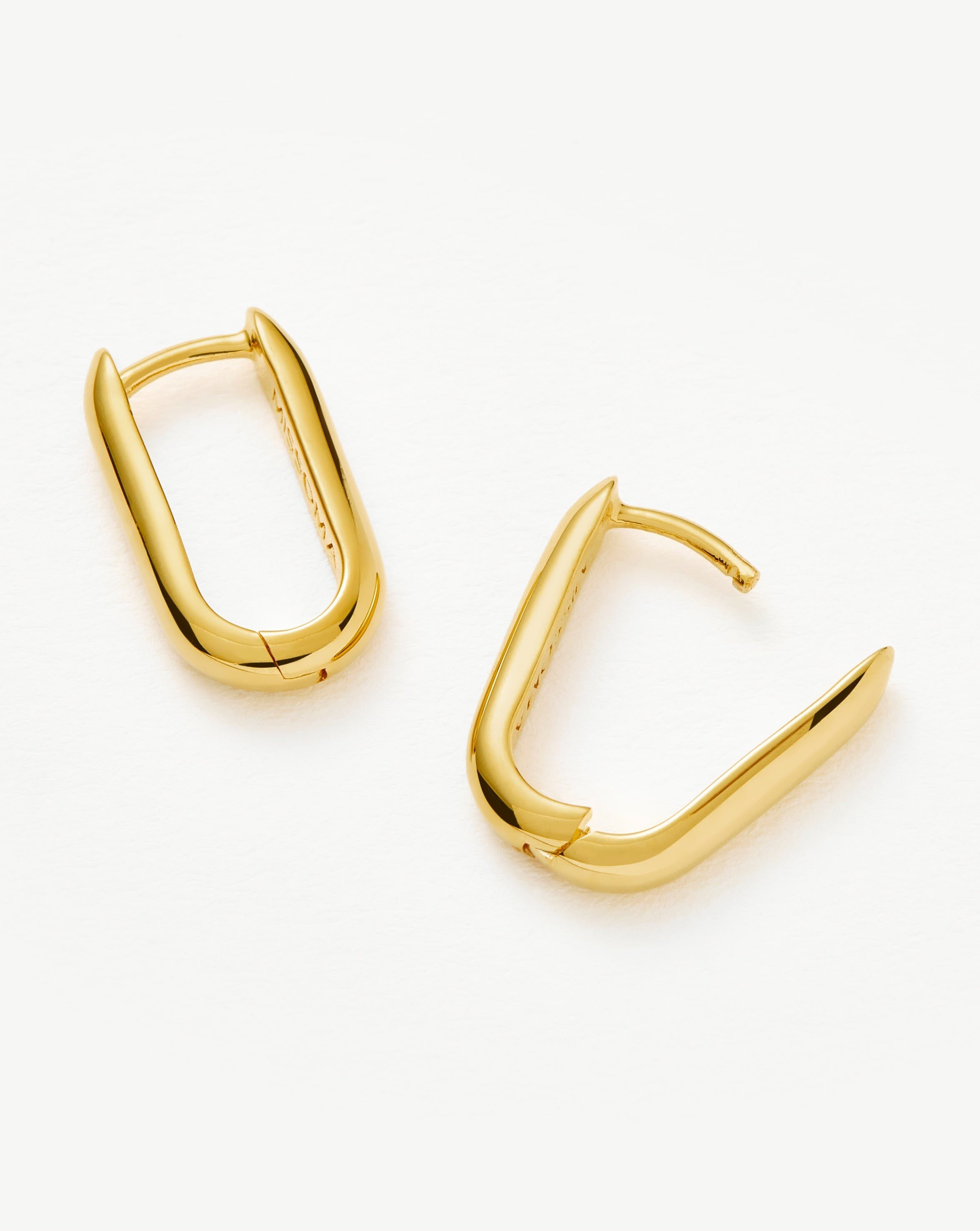 Classic Ovate Hoop Earrings | 18ct Recycled Gold Vermeil on Recycled Sterling Silver Earrings Missoma 