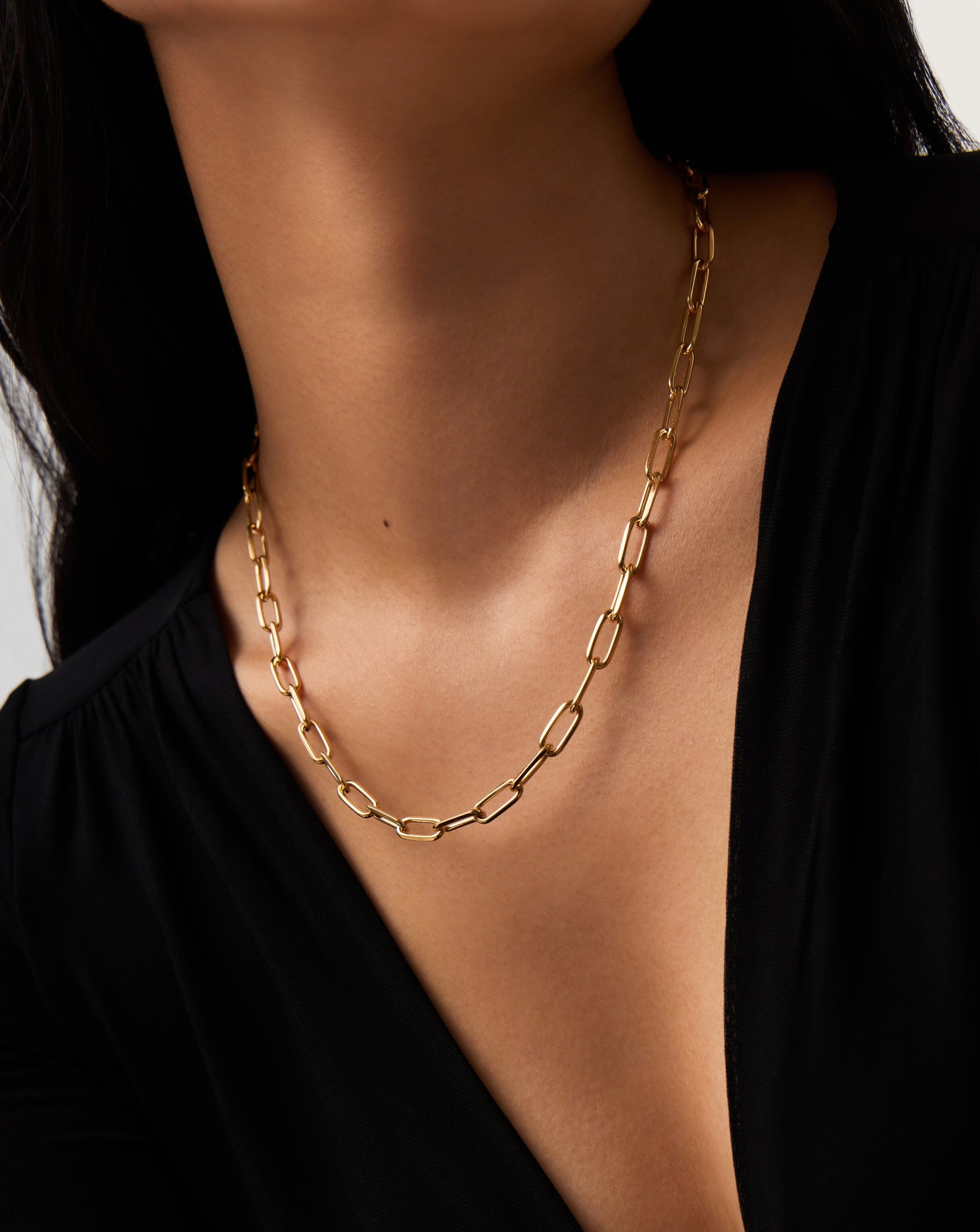 Classic Paperclip Chain Necklace | 18ct Gold Plated Necklaces Missoma 