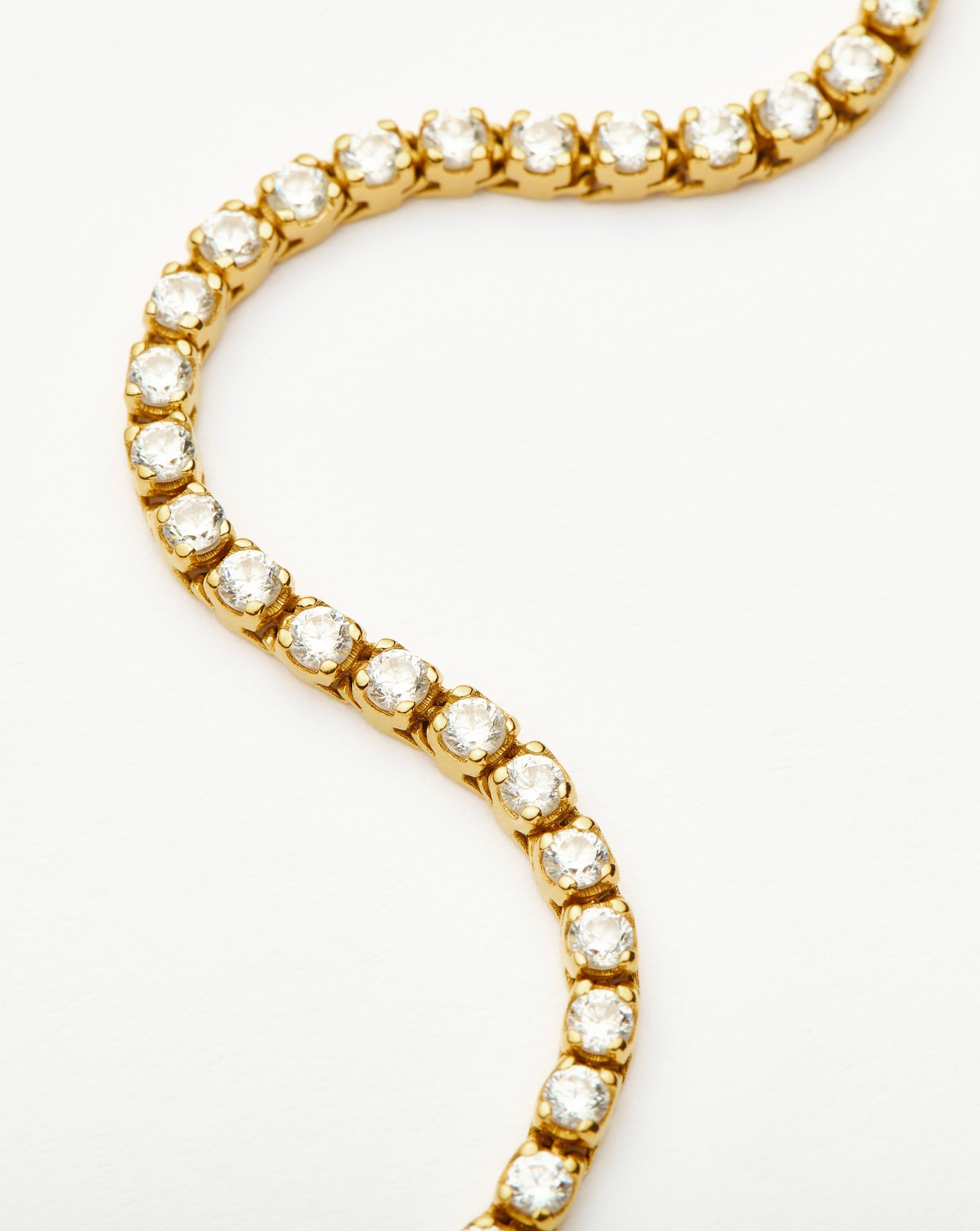 Classic Tennis Bracelet | 18ct Gold Vermeil Cubic Zirconia Bracelets Missoma 