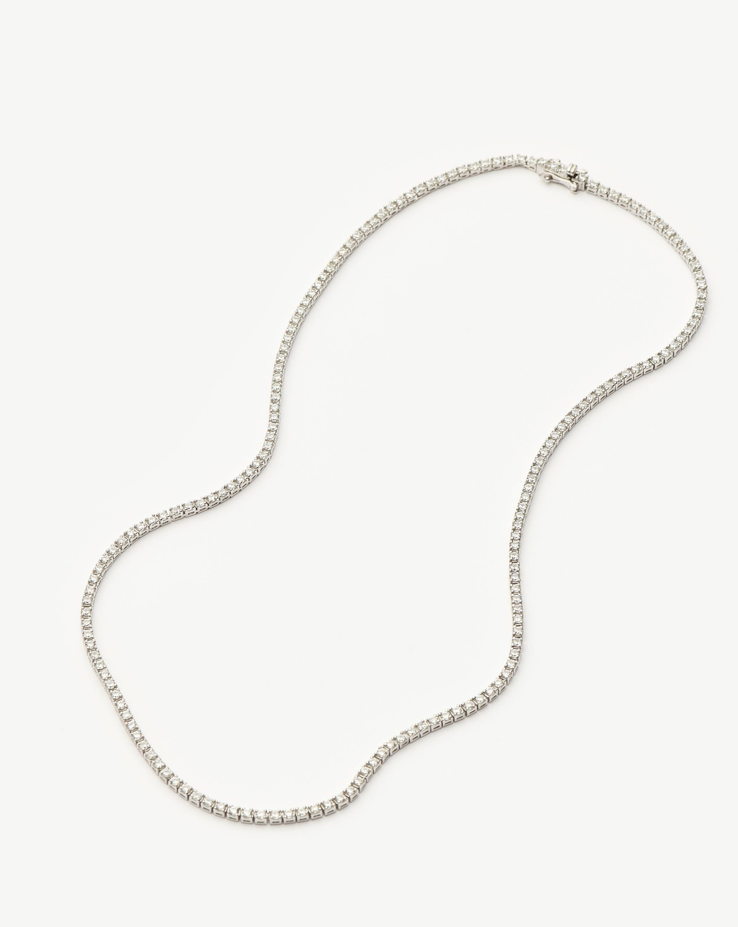 Classic Tennis Necklace | Sterling Silver Cubic Zirconia Necklaces Missoma 