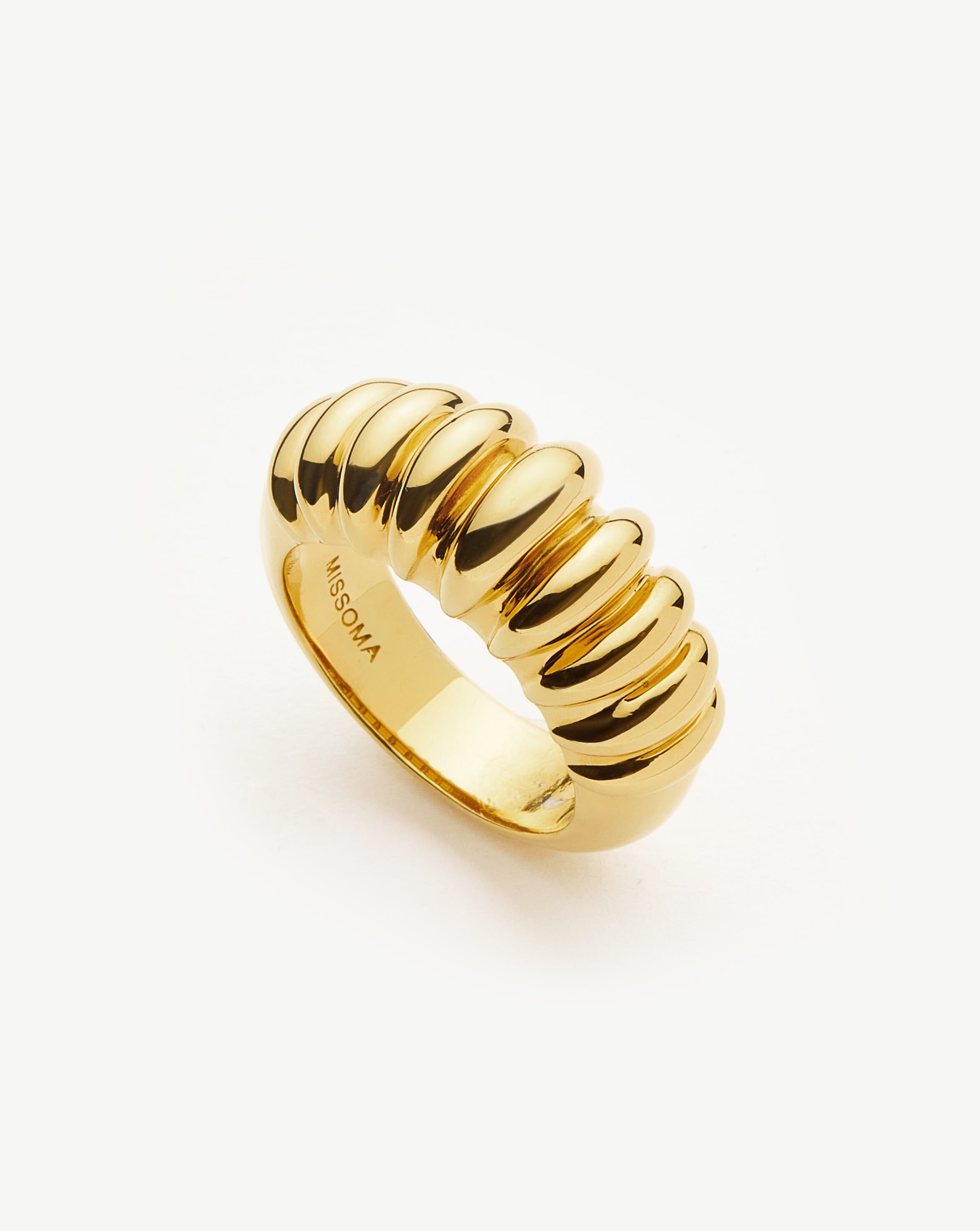 Claw Ridge Ring | 18ct Gold Plated Rings Missoma 