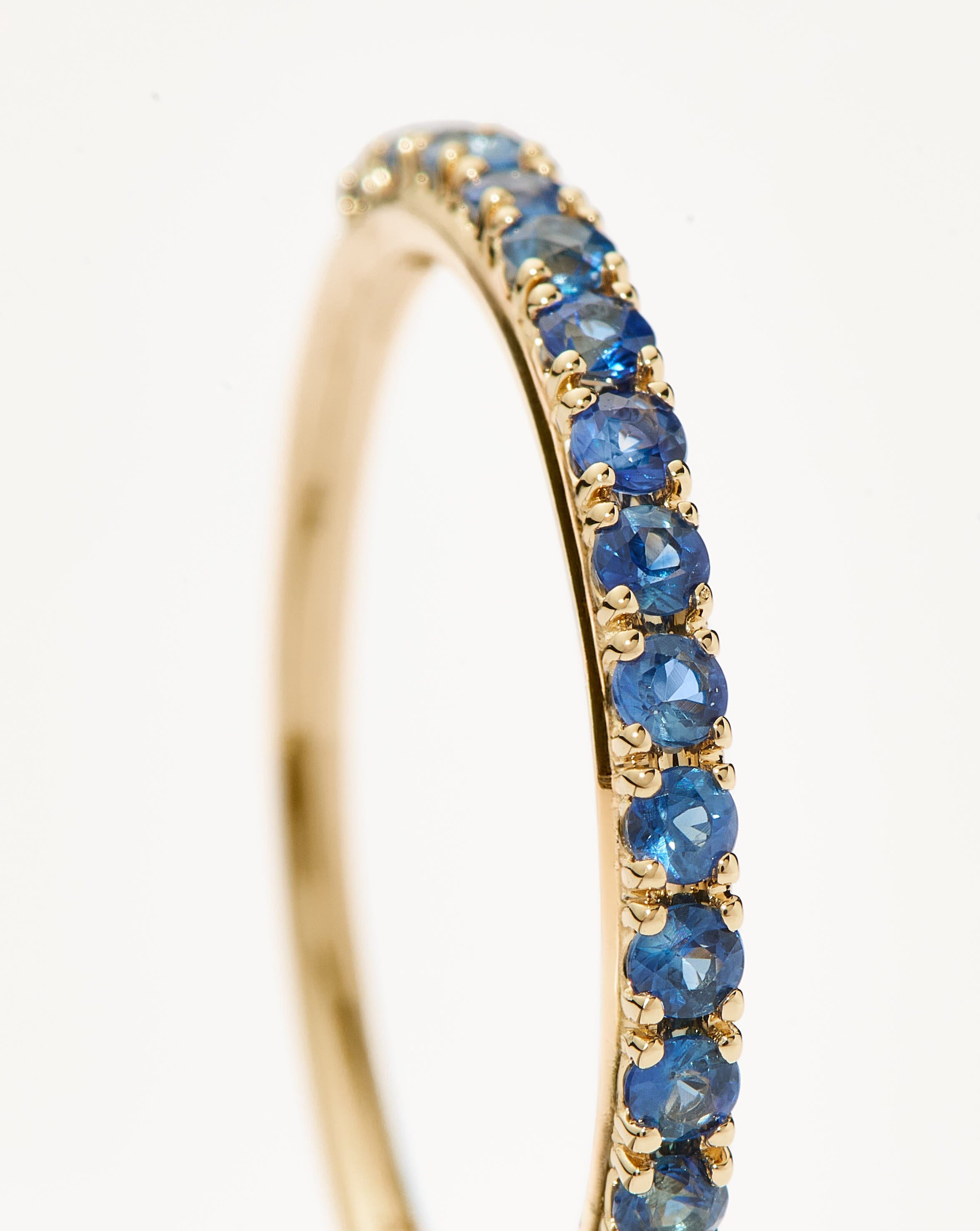 Fine Half Sapphire Eternity Ring | 14ct Solid Gold/Sapphire Rings Missoma 