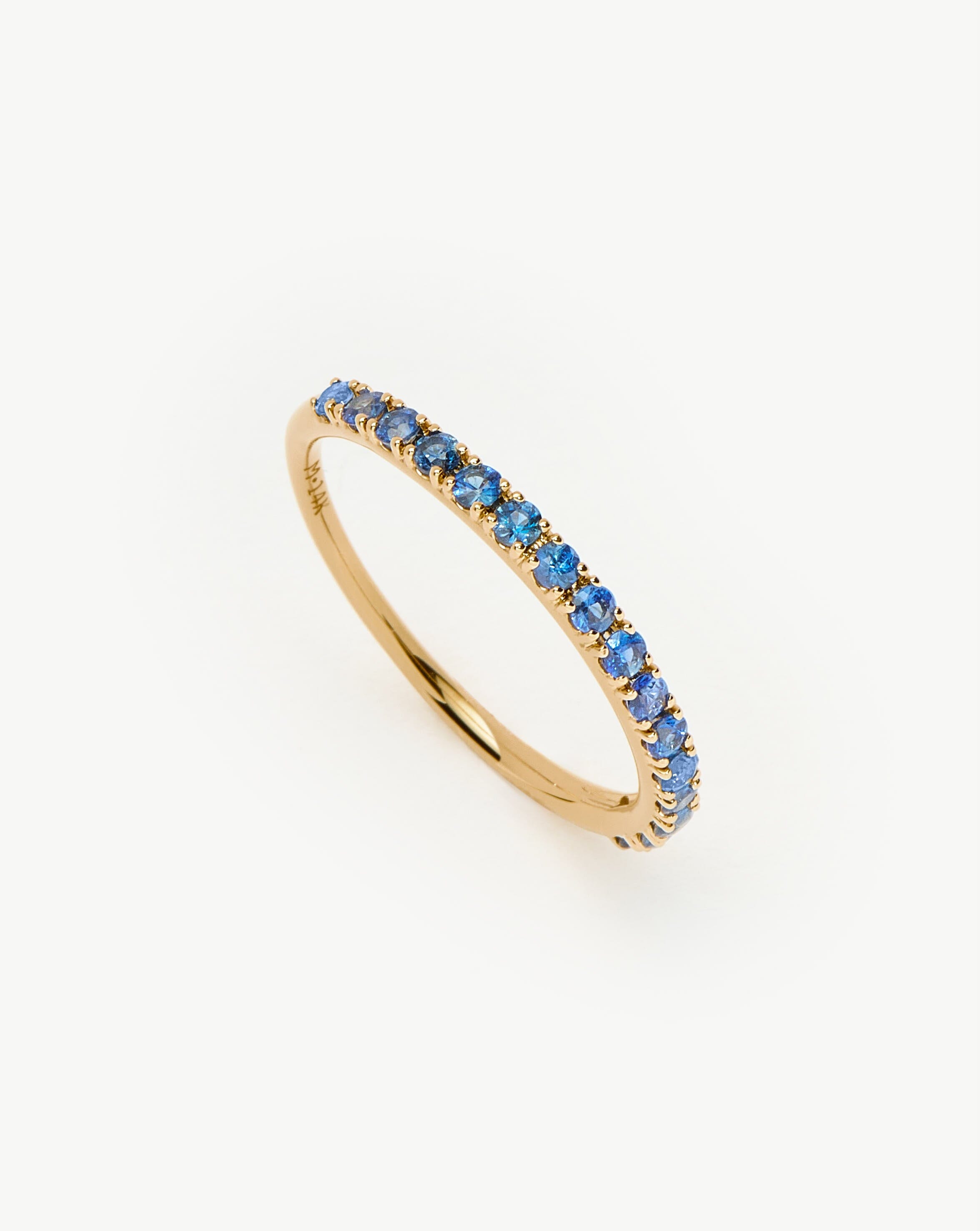 Fine Half Sapphire Eternity Ring | 14ct Solid Gold/Sapphire Rings Missoma 