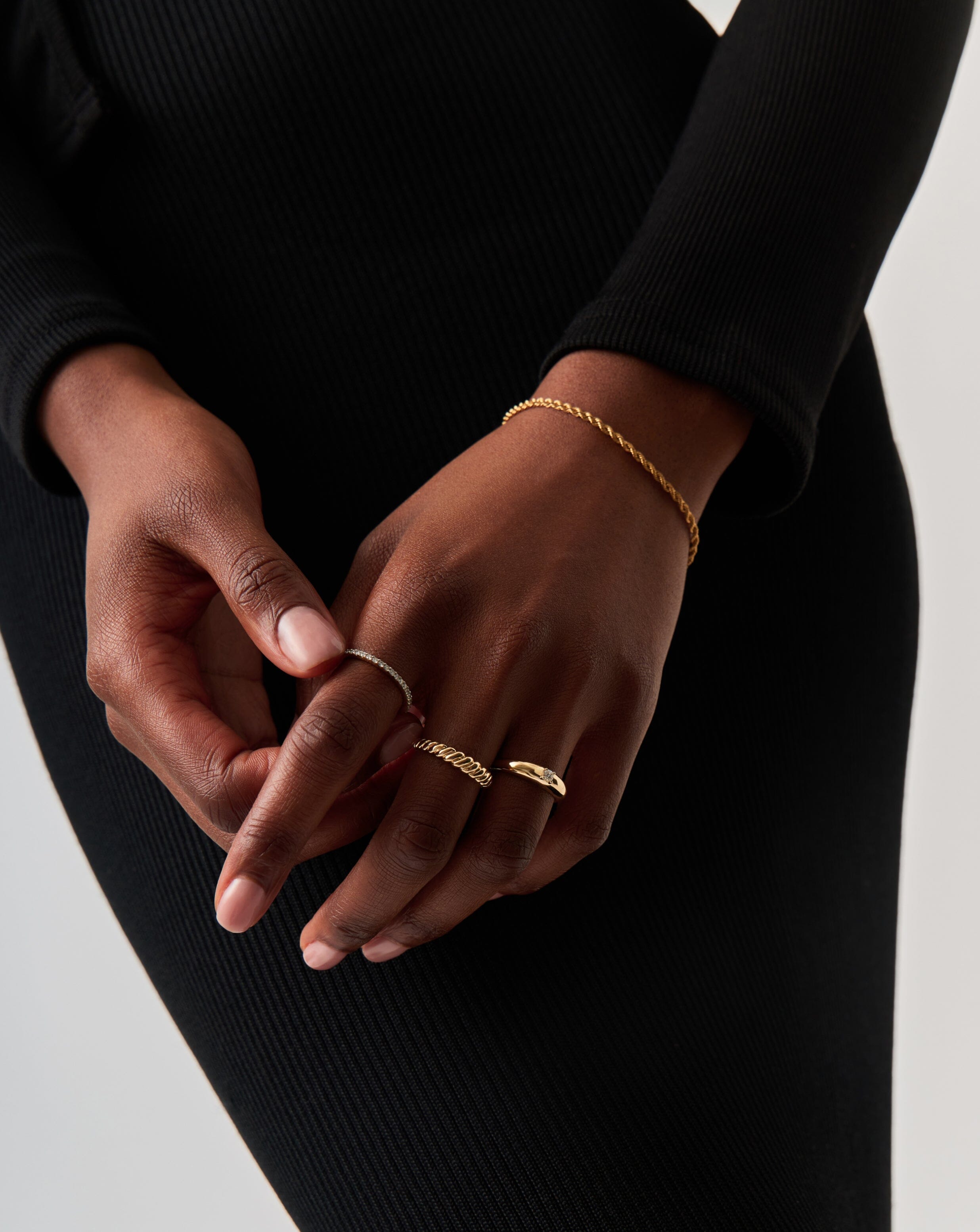 Fine Twisted Classic Ring | 14ct Solid Gold Rings Missoma 