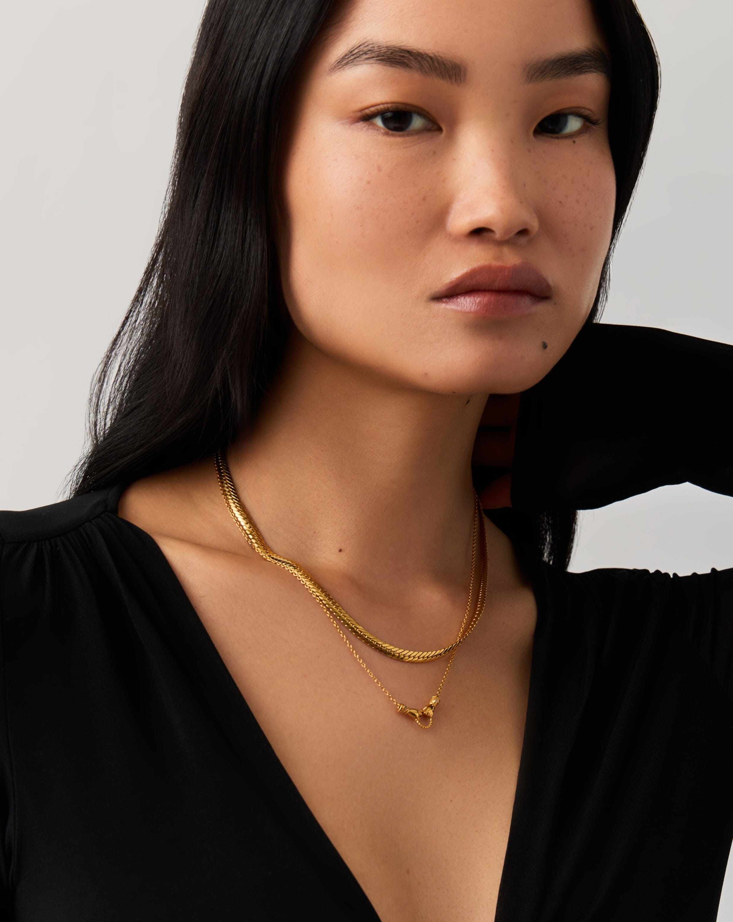 Harris Reed In Good Hands Slider Necklace Set | 18ct Gold Plated Layering Sets Missoma 