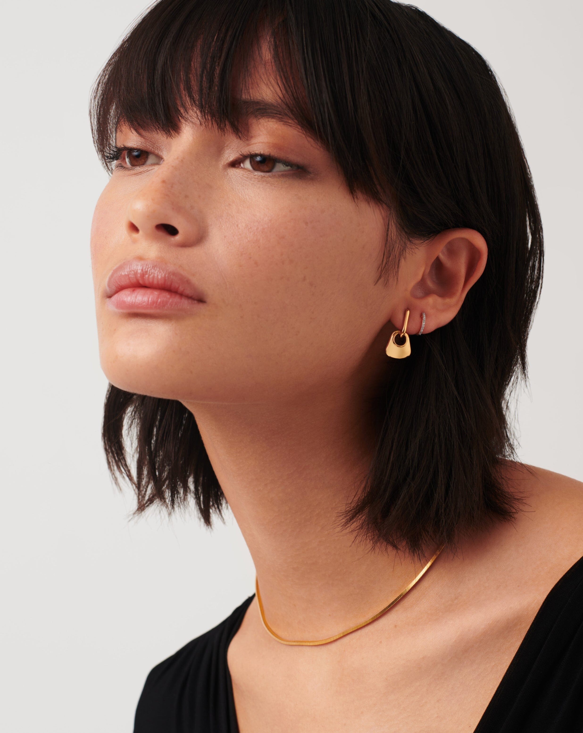 Hera Mini Charm Hoop Earrings Earrings Missoma 