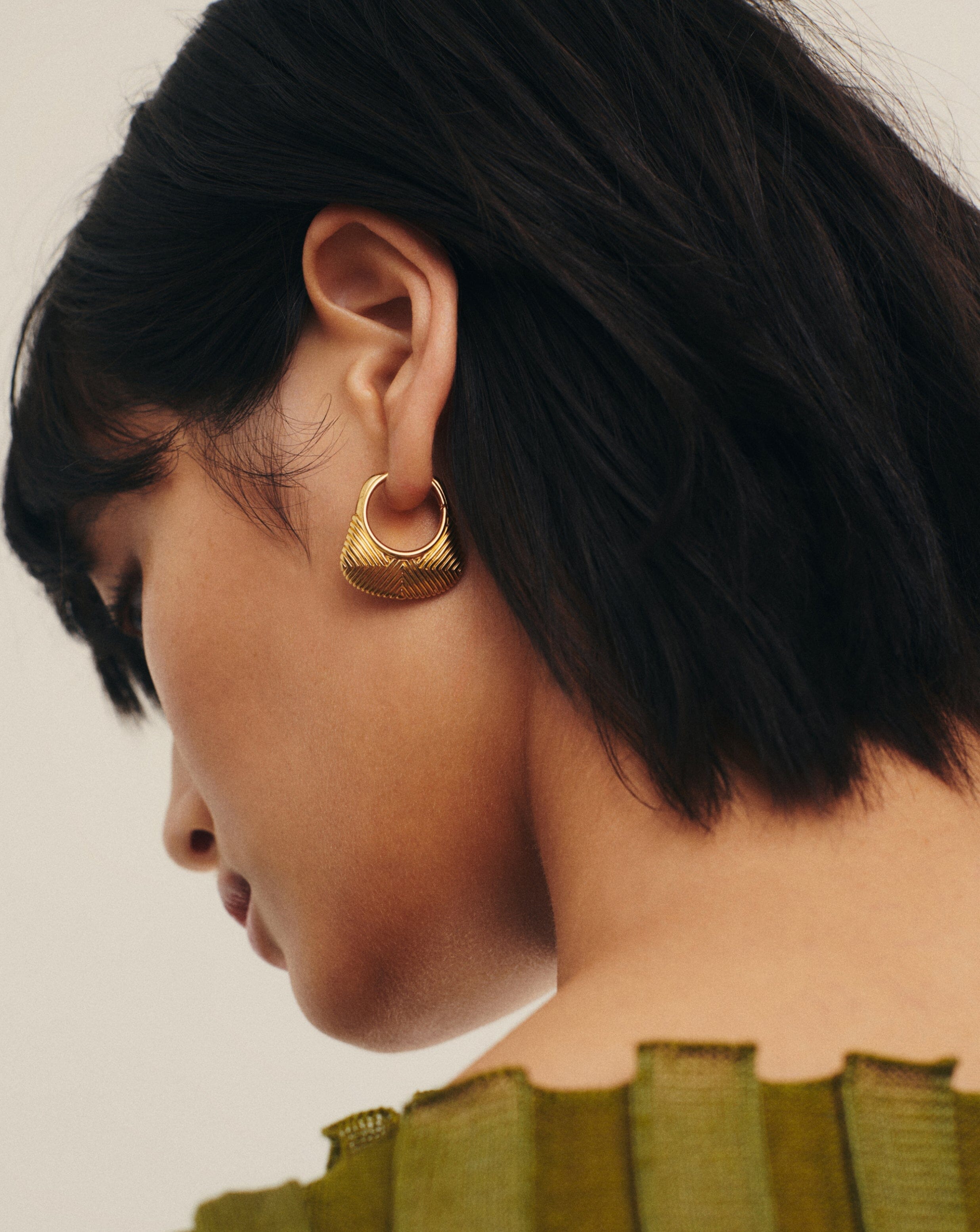 Hera Ridge Hoop Earrings Earrings Missoma 