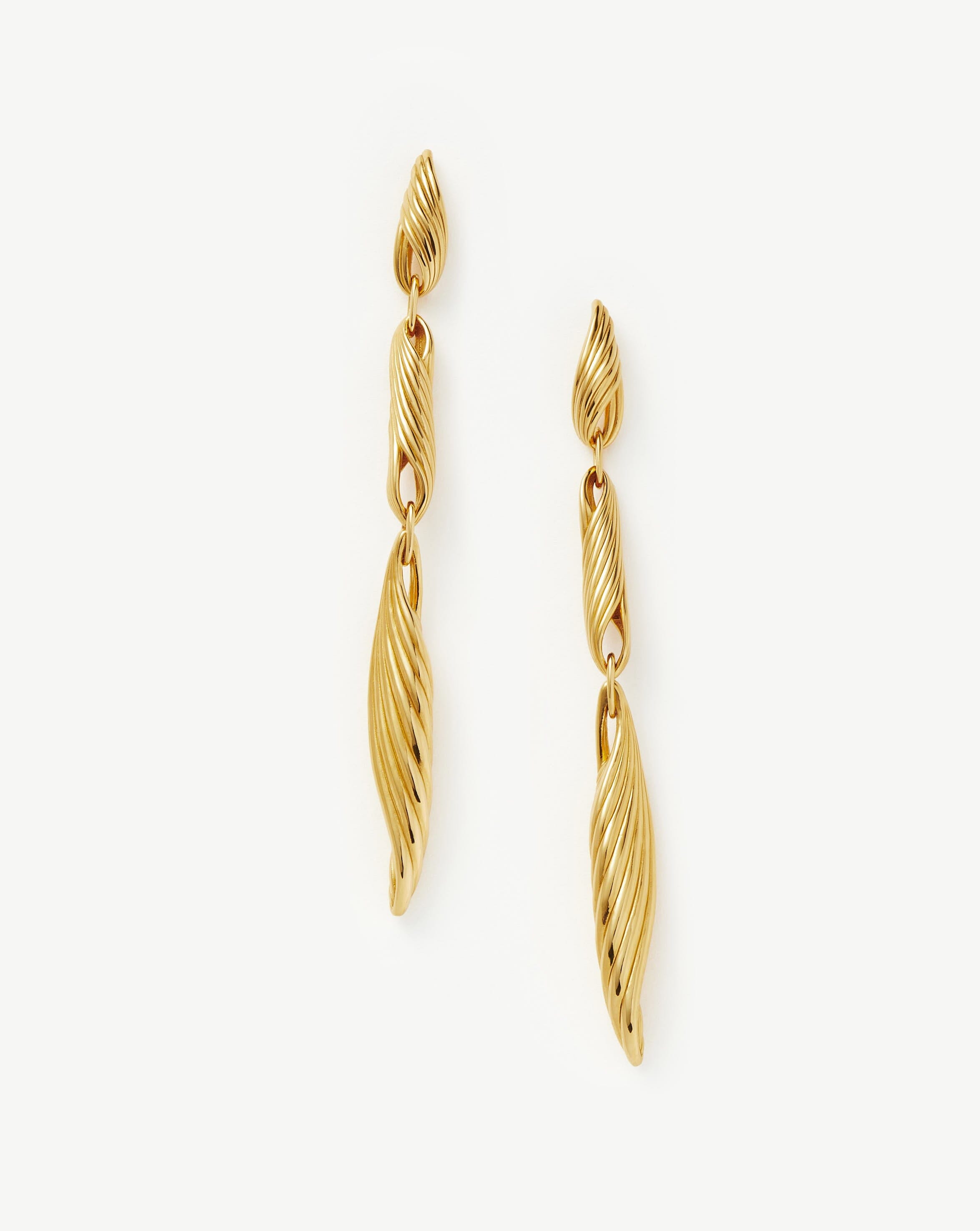 Limited Edition Wavy Ridge Triple Drop Earrings Earrings Missoma 