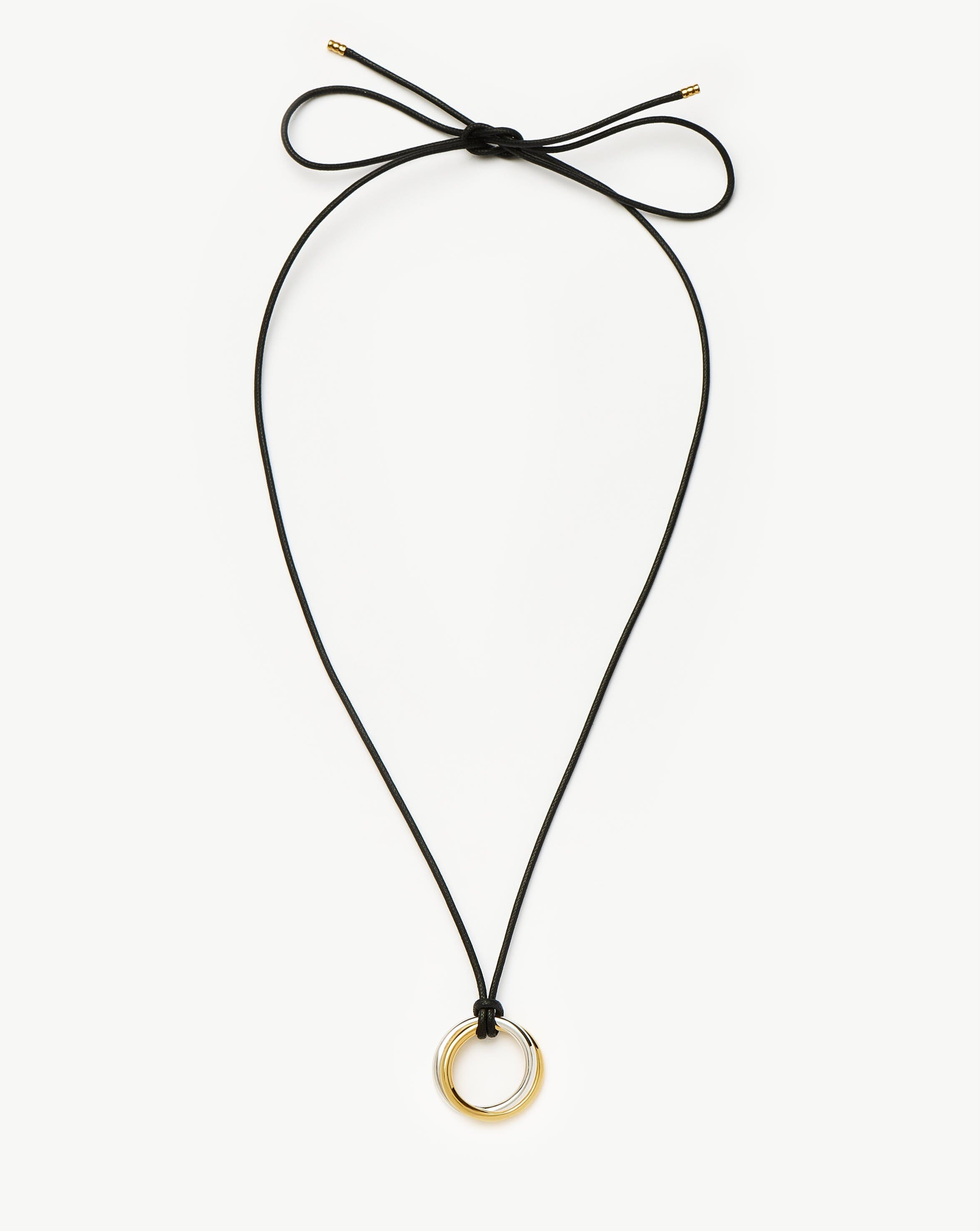 Lucy Williams Entwine Pendant Cord Necklace | Mixed Metal Necklace Missoma 