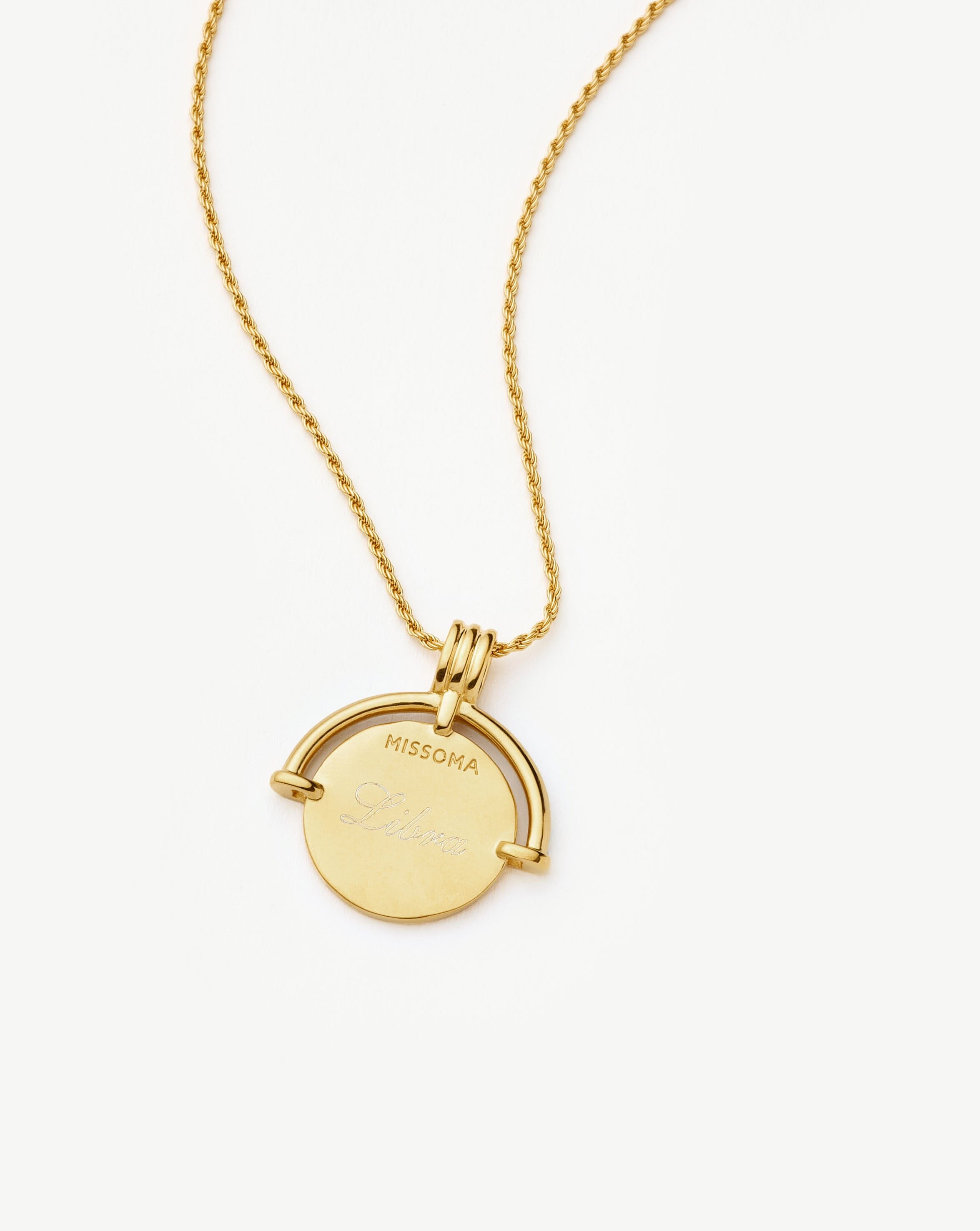 Lucy Williams Fortuna Arc Coin Necklace Necklaces Missoma 