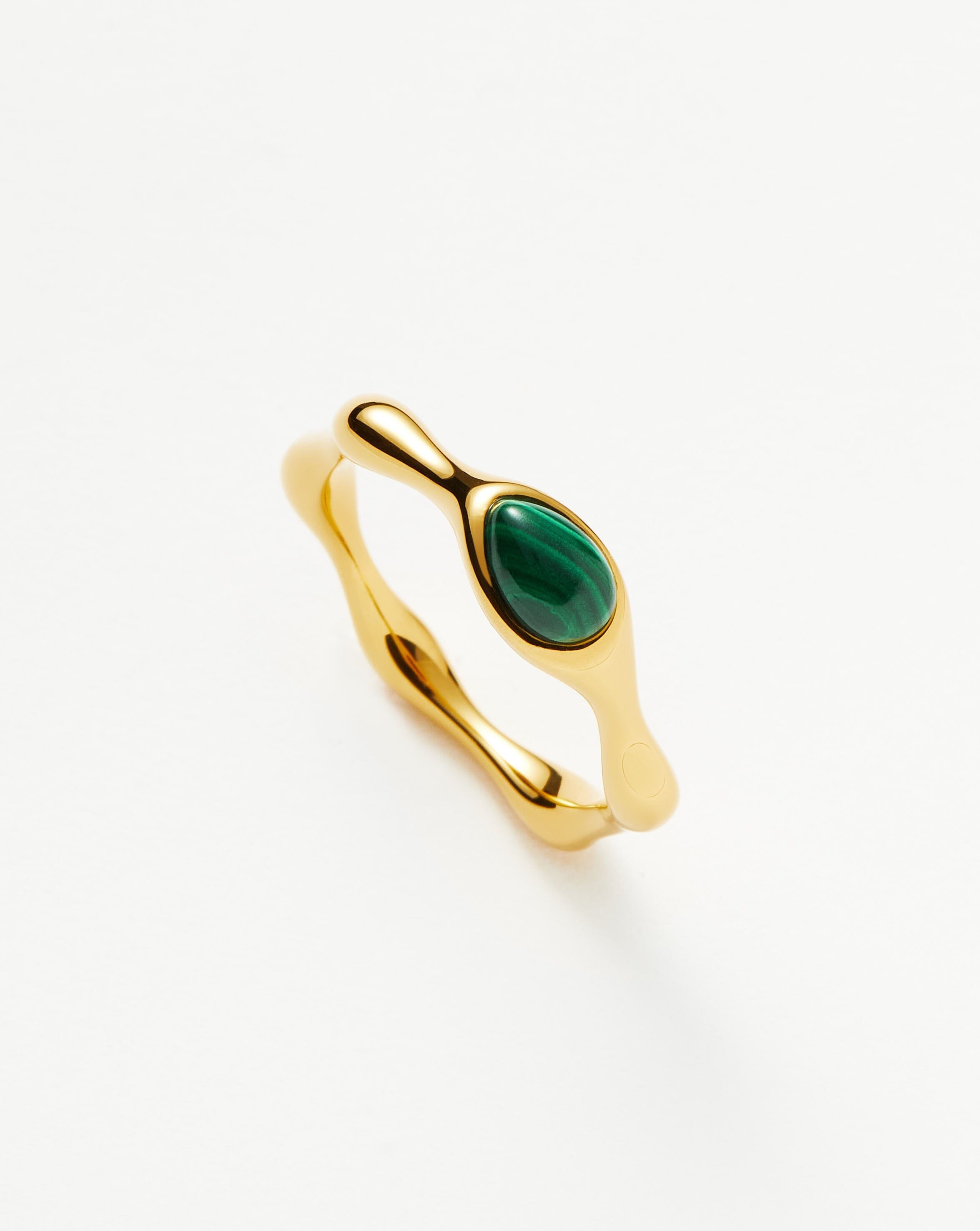 Magma Gemstone Stacking Ring | 18ct Recycled Gold Vermeil on Recycled Sterling Silver Rings Missoma 