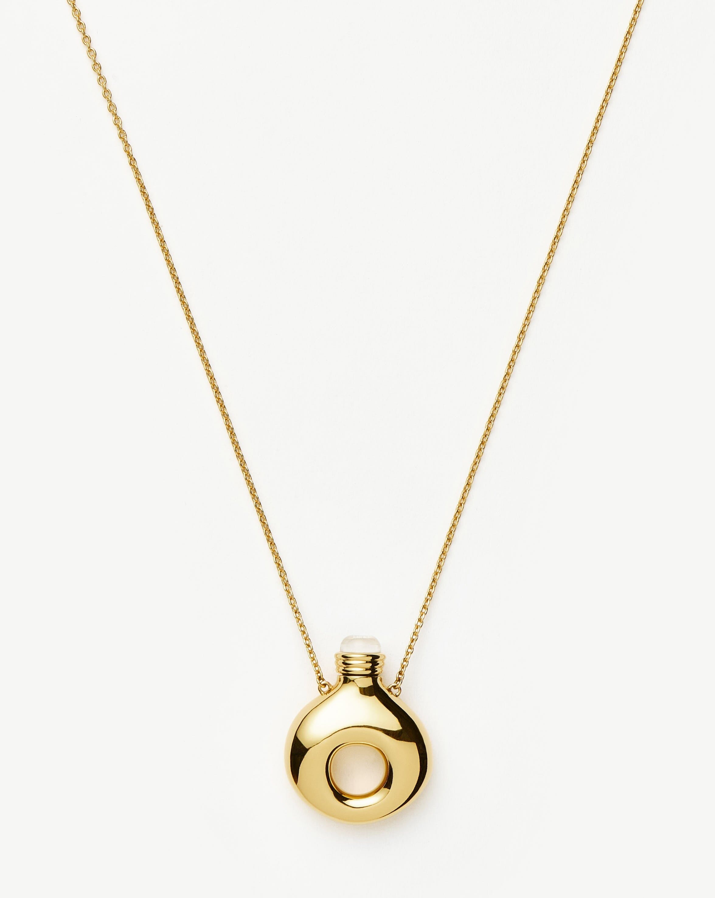 Message in a Bottle Molten Pendant Necklace | 18ct Gold Plated Necklaces Missoma 