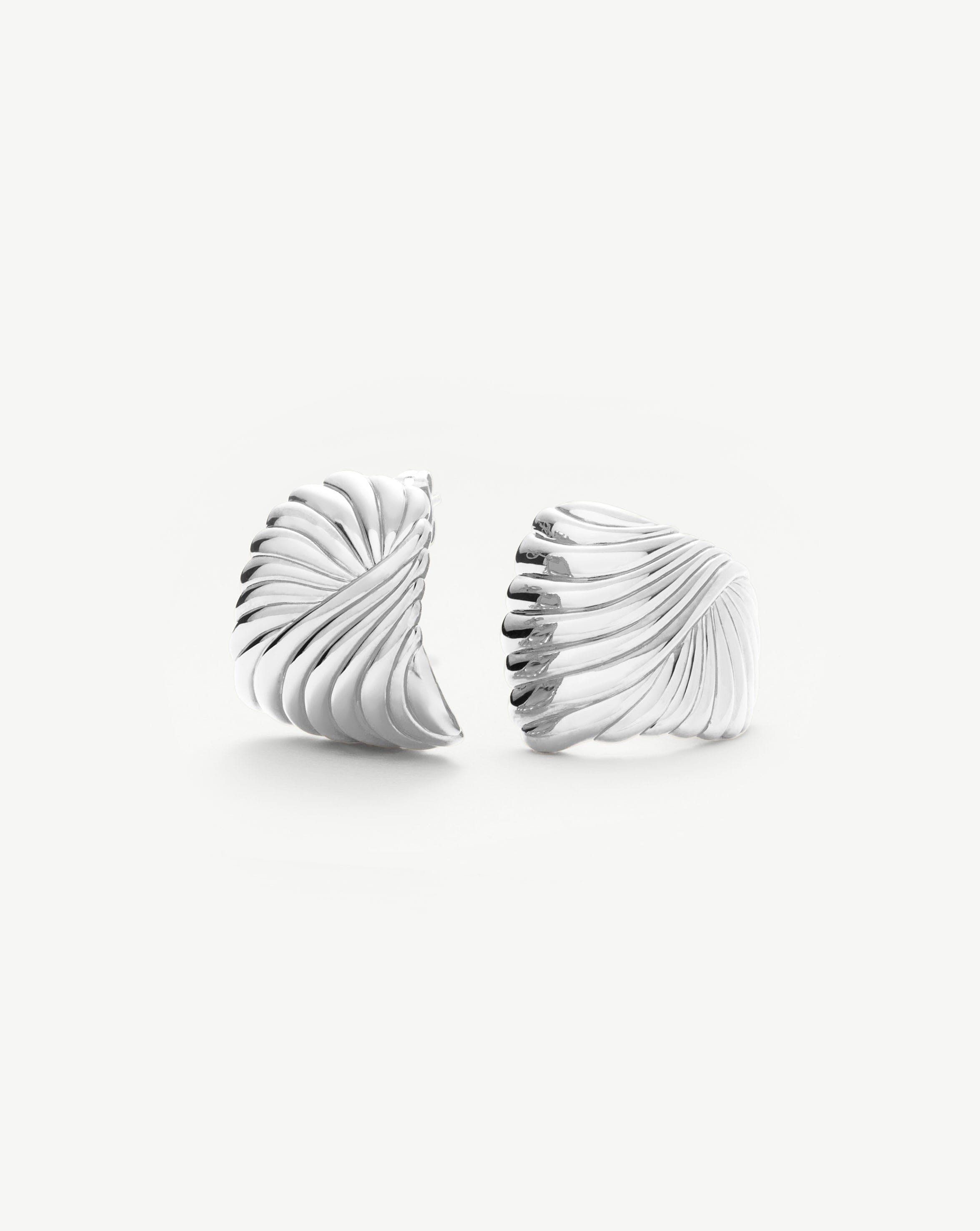 Ripple Oversized Stud Earrings Earrings Missoma 