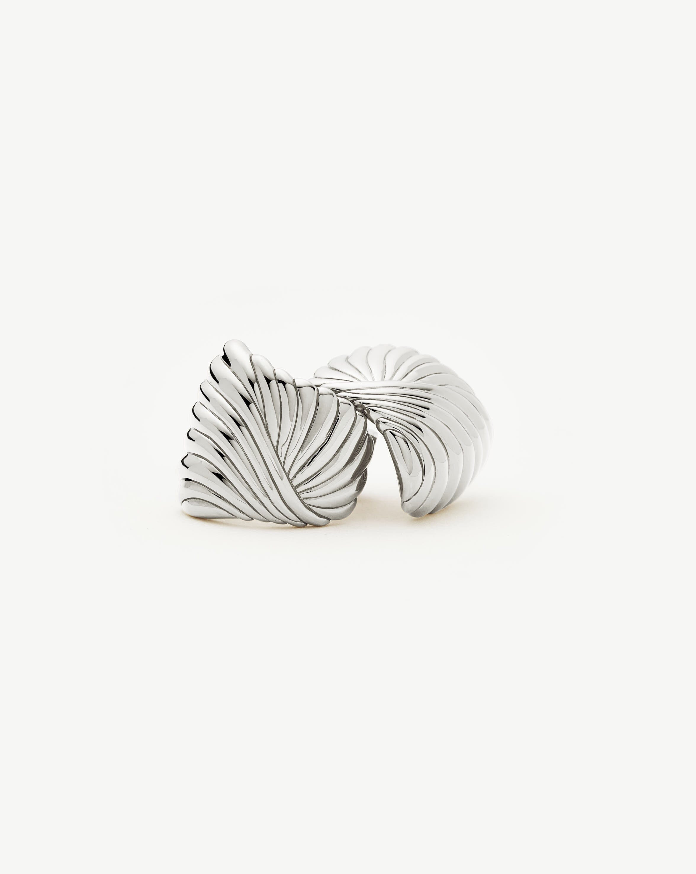 Ripple Stud Earrings | Silver Plated Earrings Missoma 