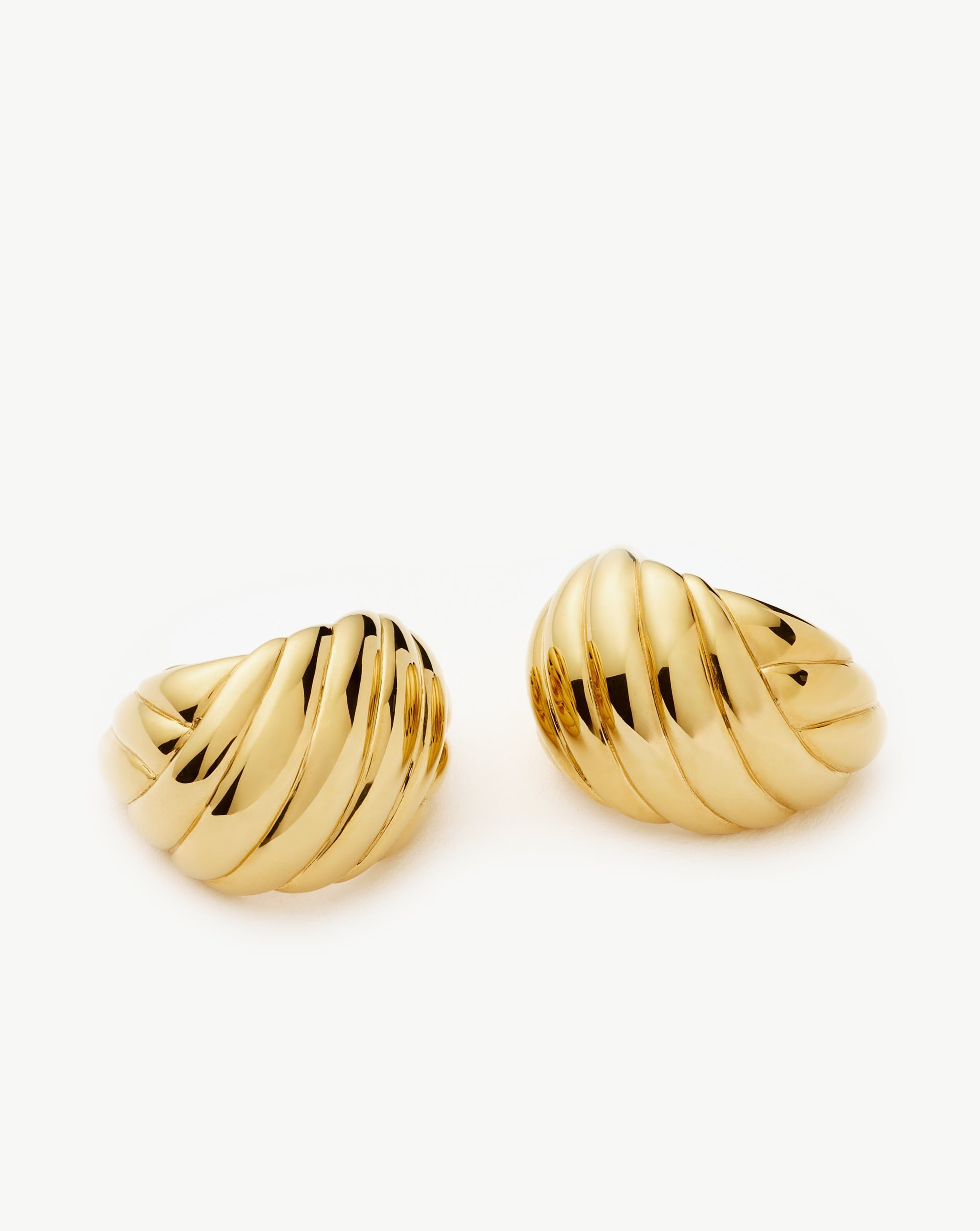 Rouje Marisa Dome Hoop Earrings | 18ct Gold Plated Missoma 