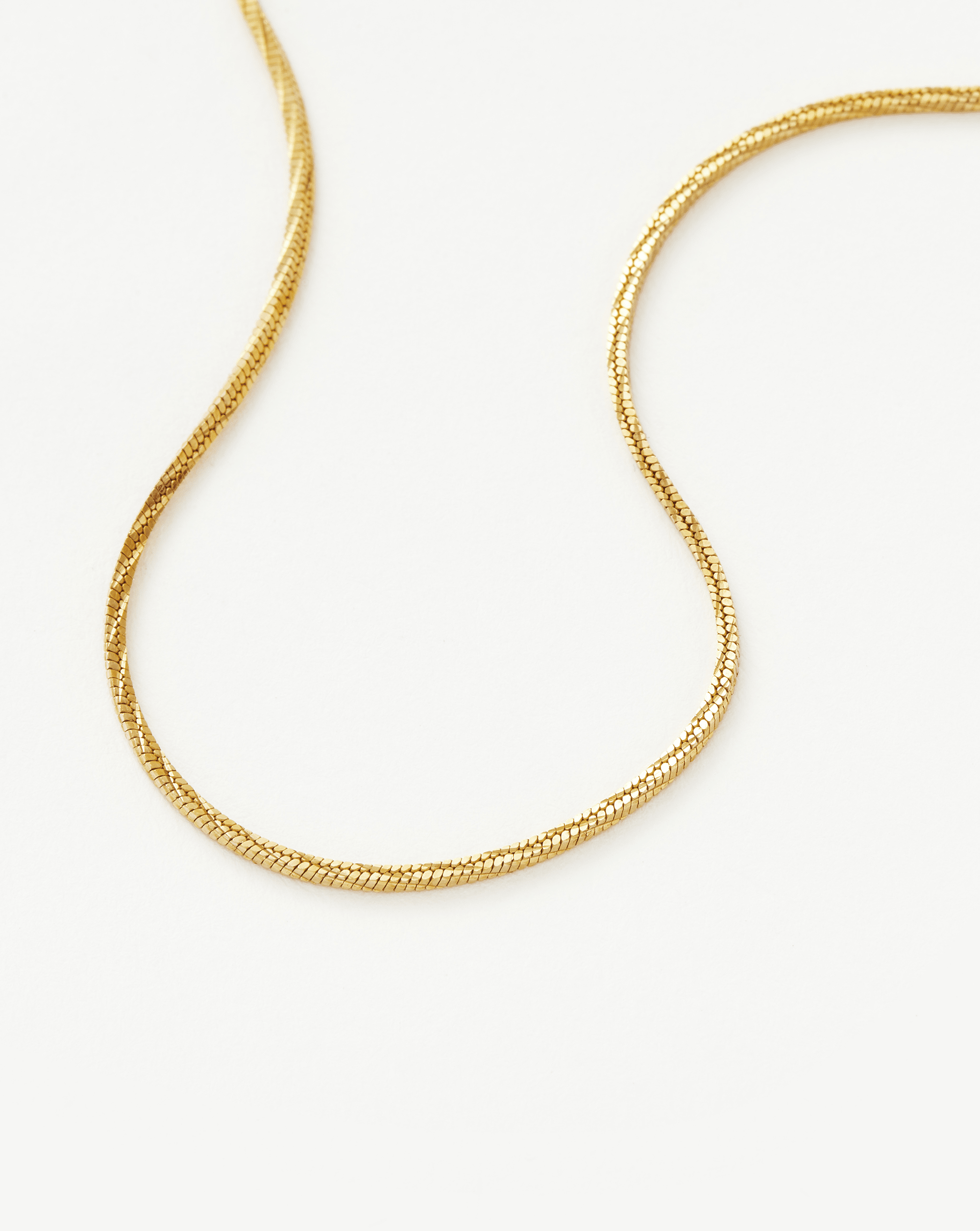 Savi Asymmetric Square Snake Chain Necklace Necklaces Missoma 