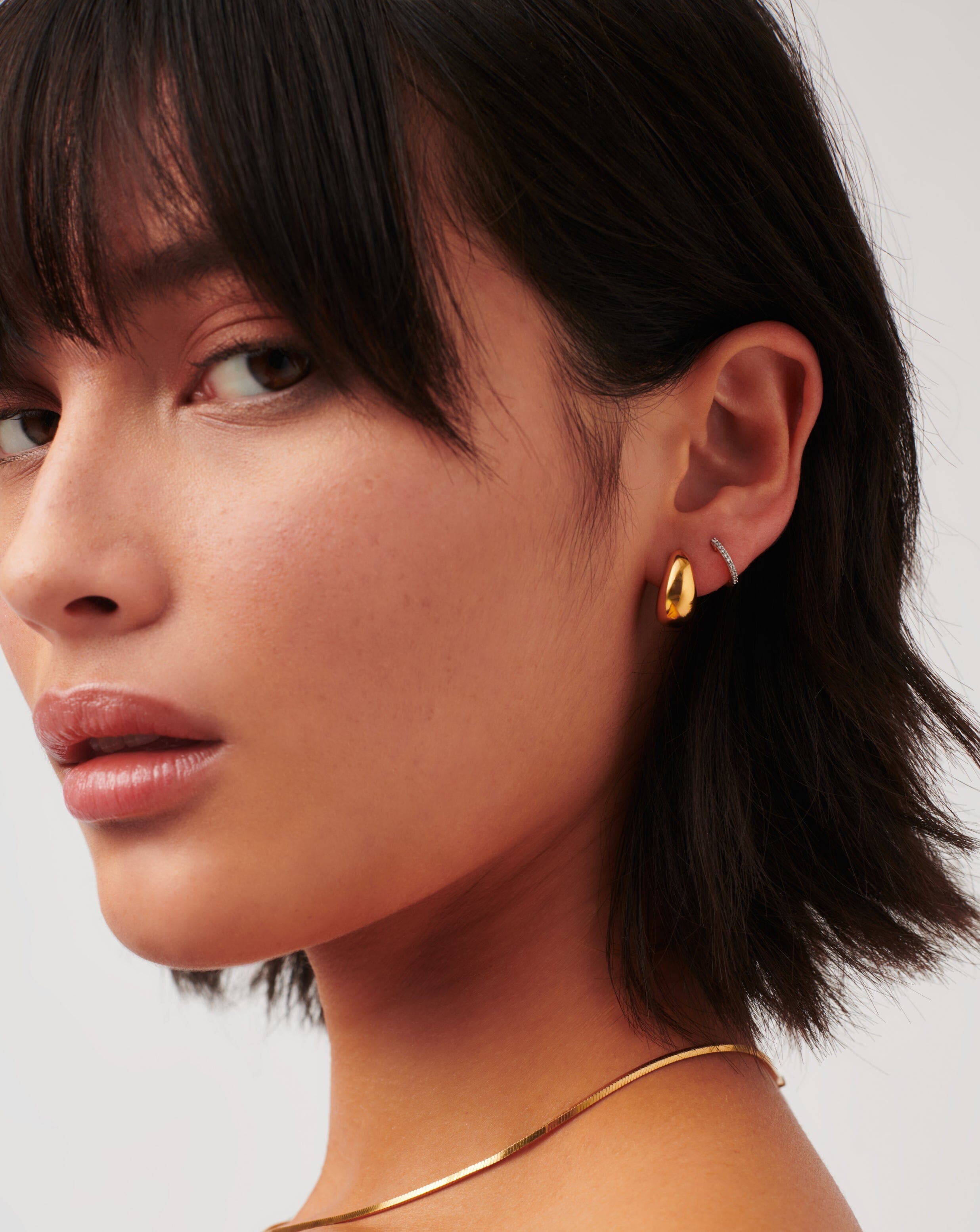 Savi Dome Mini Hoop Earrings Earrings Missoma 