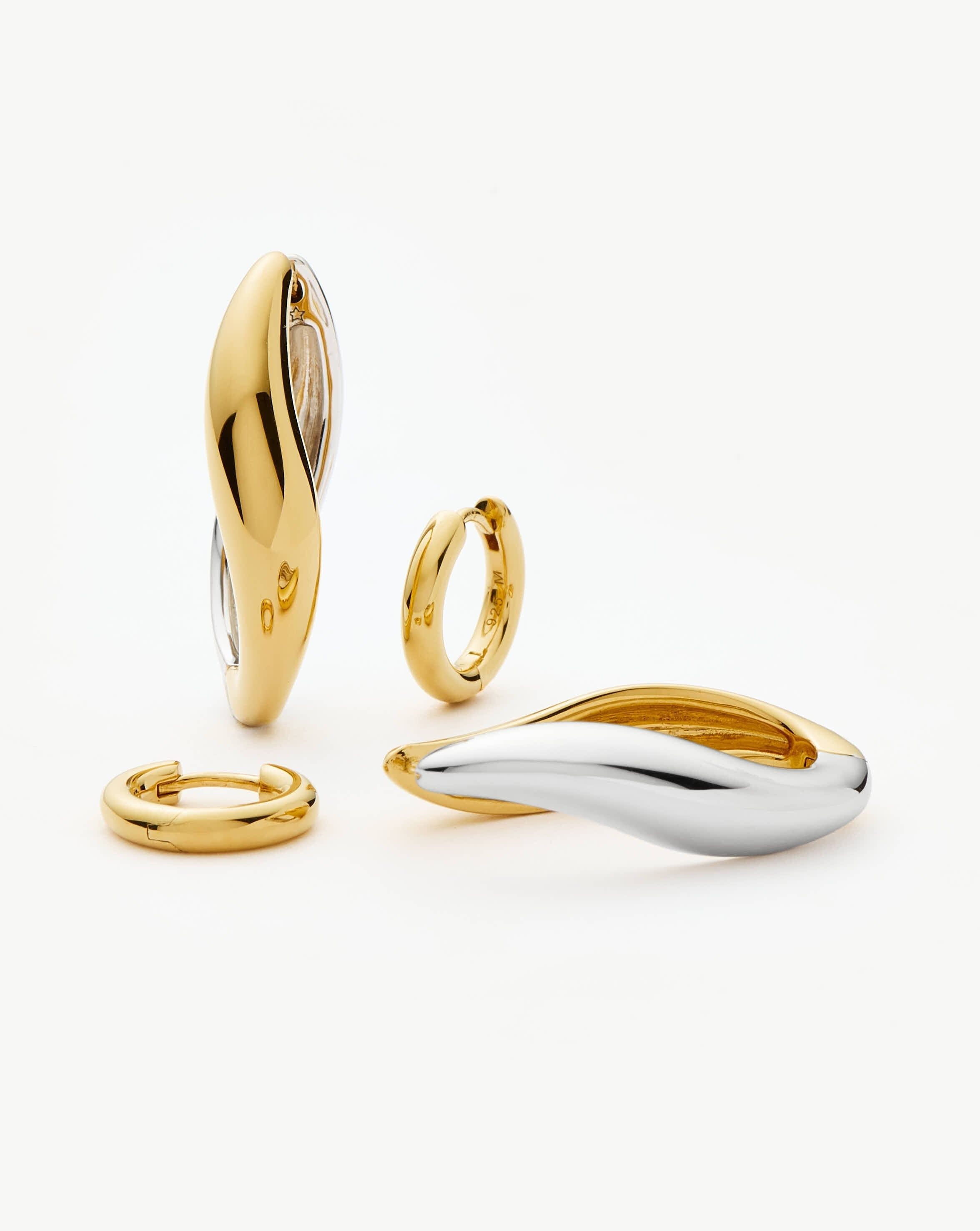 Savi Signature Hoop Set | Gold/Mixed Metal Layering Sets Missoma 