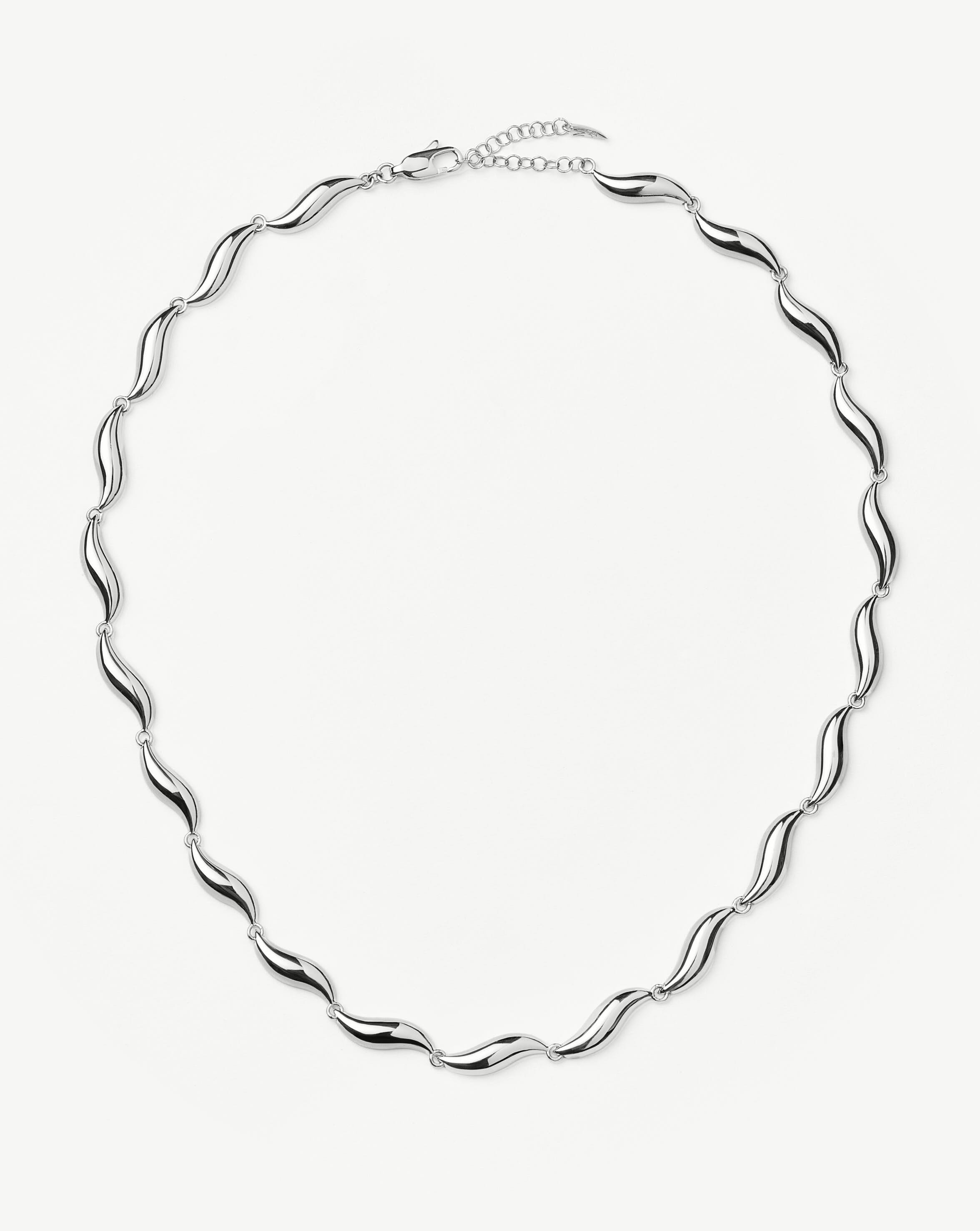 Savi Signature Link Chain Necklace | Silver Plated Necklaces Missoma 