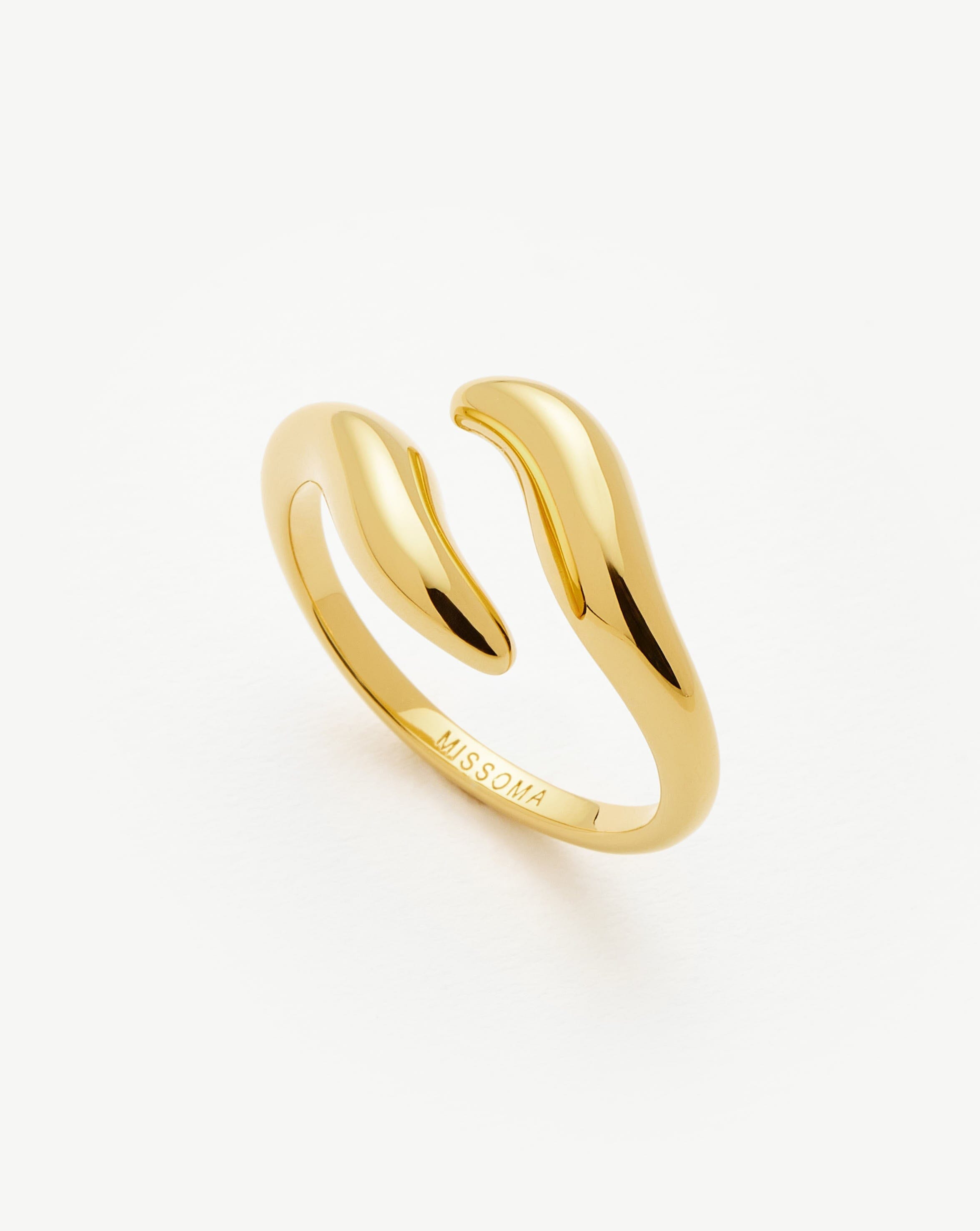 Savi Signature Open Ring | 18ct Gold Vermeil Rings Missoma 