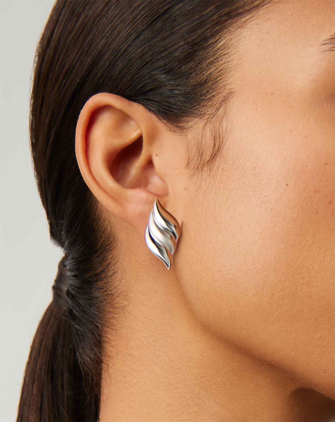 Savi Signature Oversized Stud Earrings | Sterling Silver Earrings Missoma 