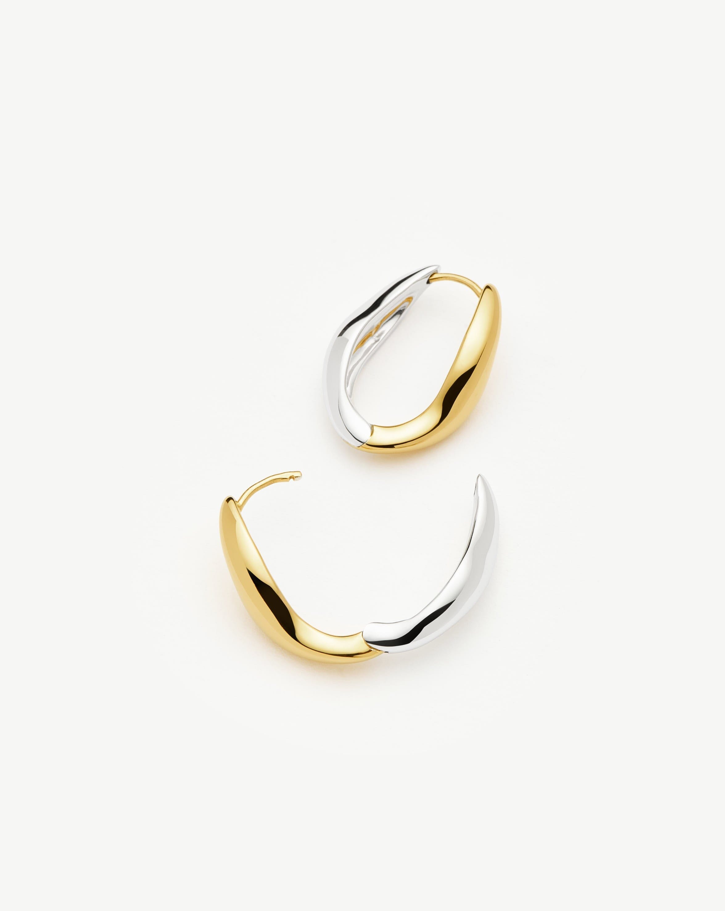 Savi Signature Small Hoop Earrings | Mix Metal Earrings Missoma 