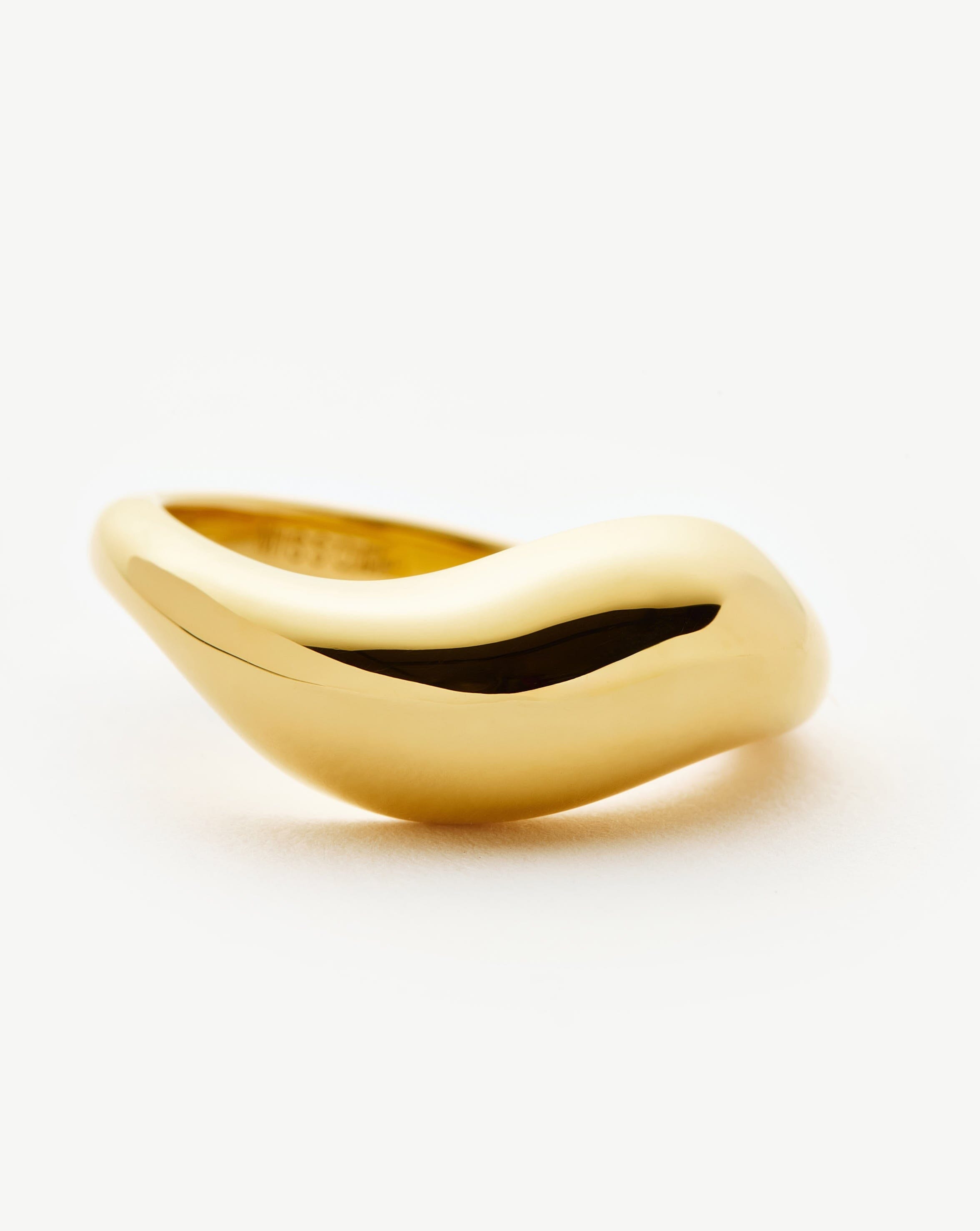 Savi Signature Stacking Ring | 18ct Gold Vermeil Rings Missoma 