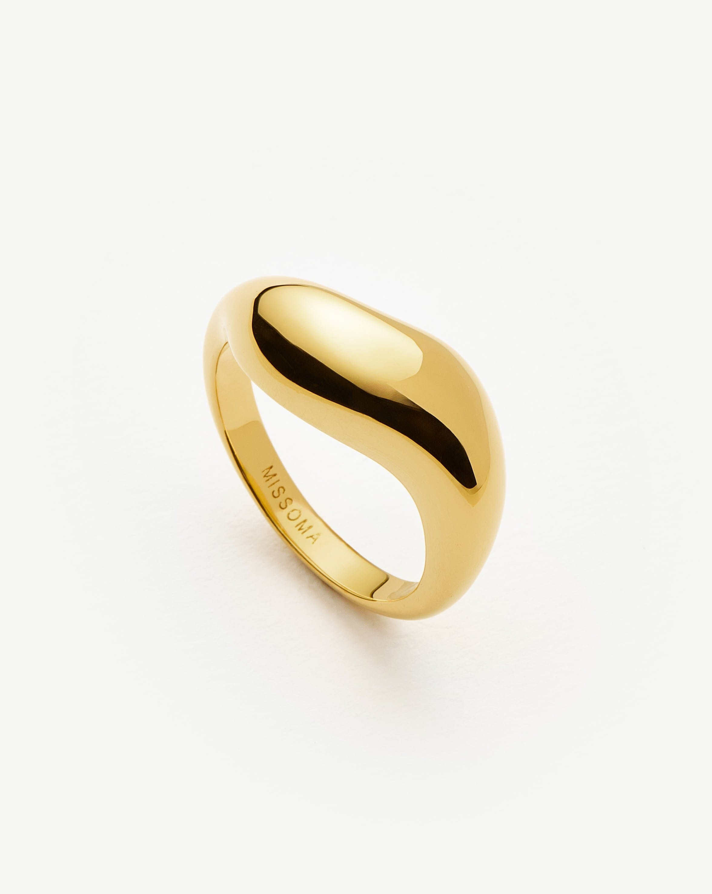 Savi Signature Stacking Ring | 18ct Gold Vermeil Rings Missoma 