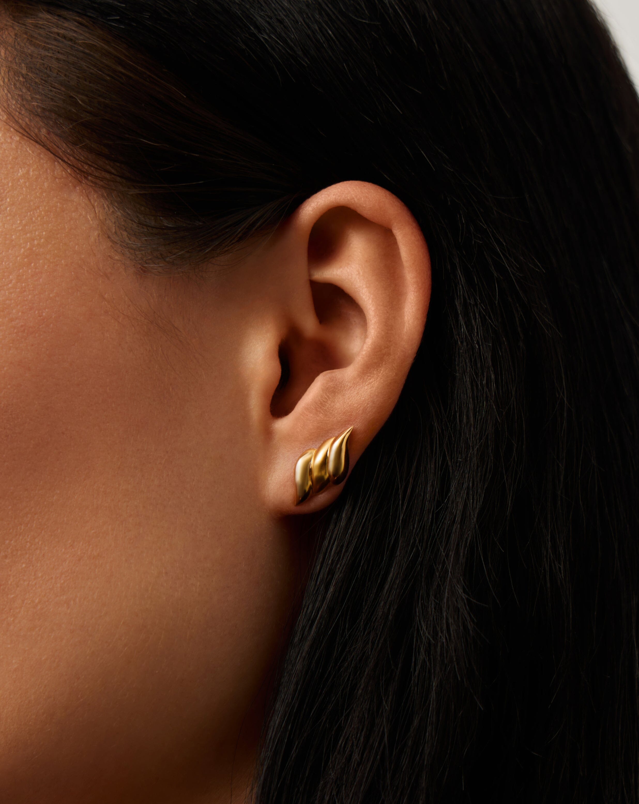 Savi Signature Stud Earrings | 18ct Gold Plated Earrings Missoma 