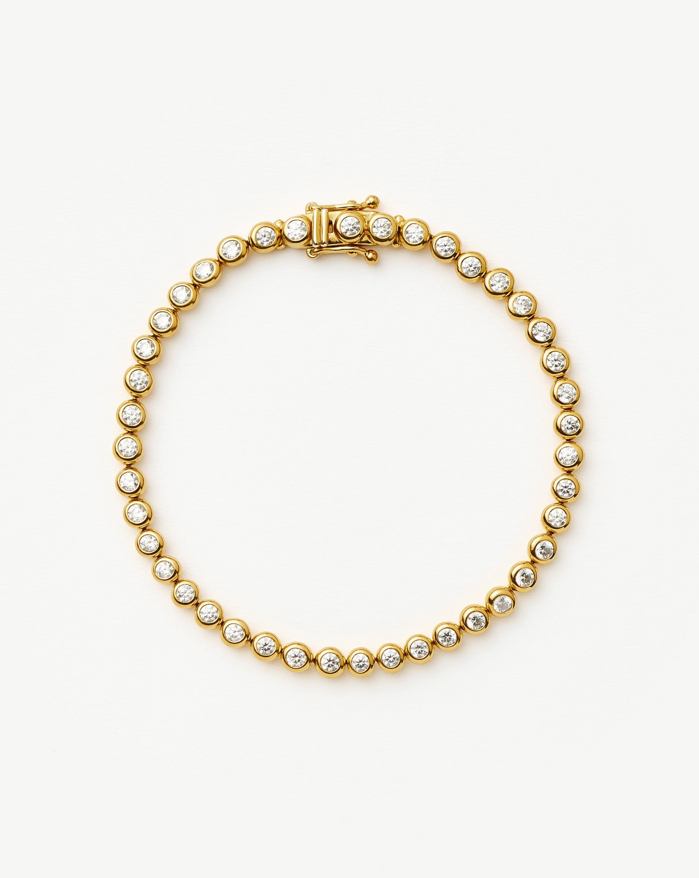 Tennis Round Bracelet | 18ct Gold Vermeil Cubic Zirconia Bracelets Missoma 