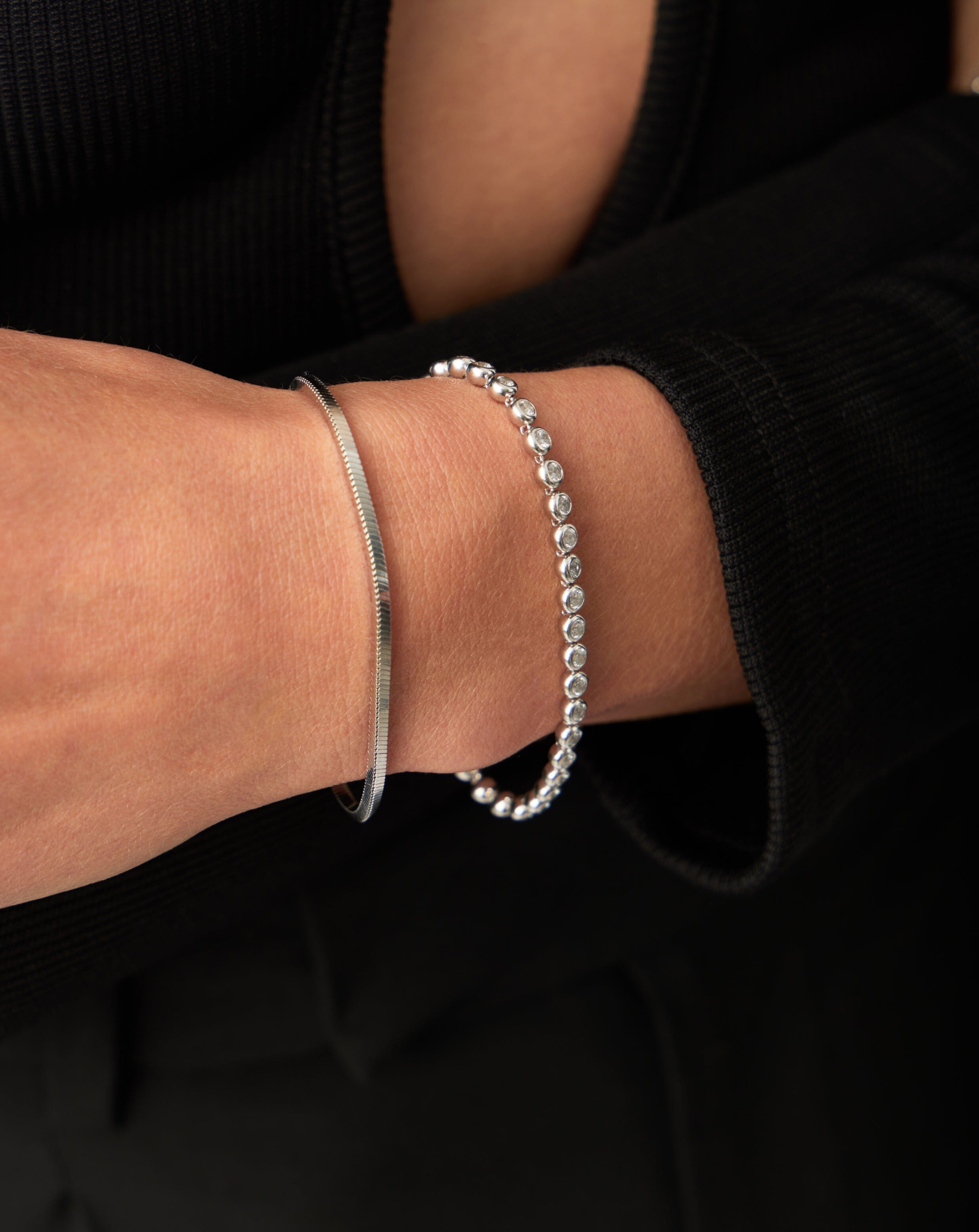 Tennis Round Bracelet | Sterling Silver Cubic Zirconia Bracelets Missoma 