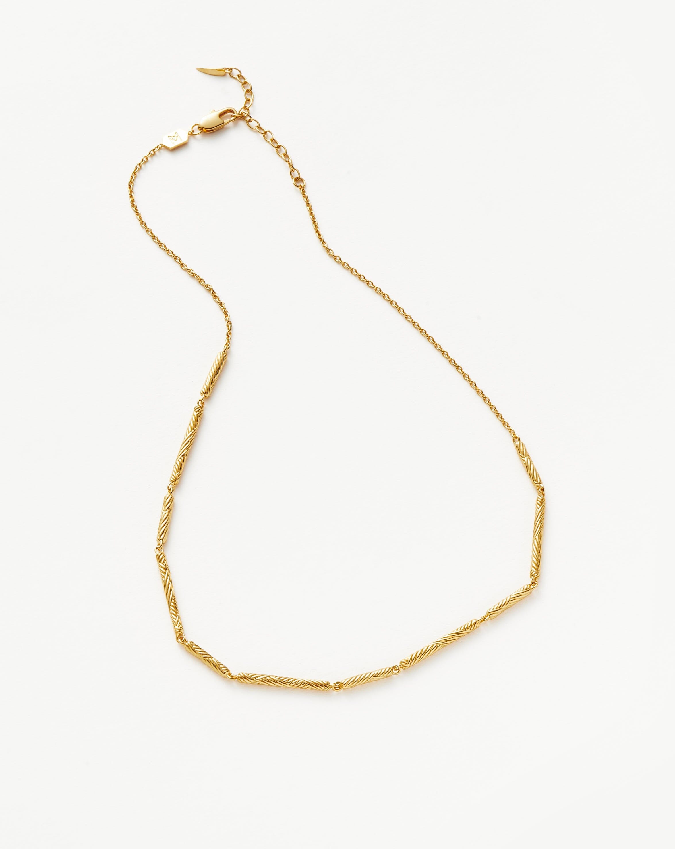 Wavy Ridge Chain Choker Necklaces Missoma 