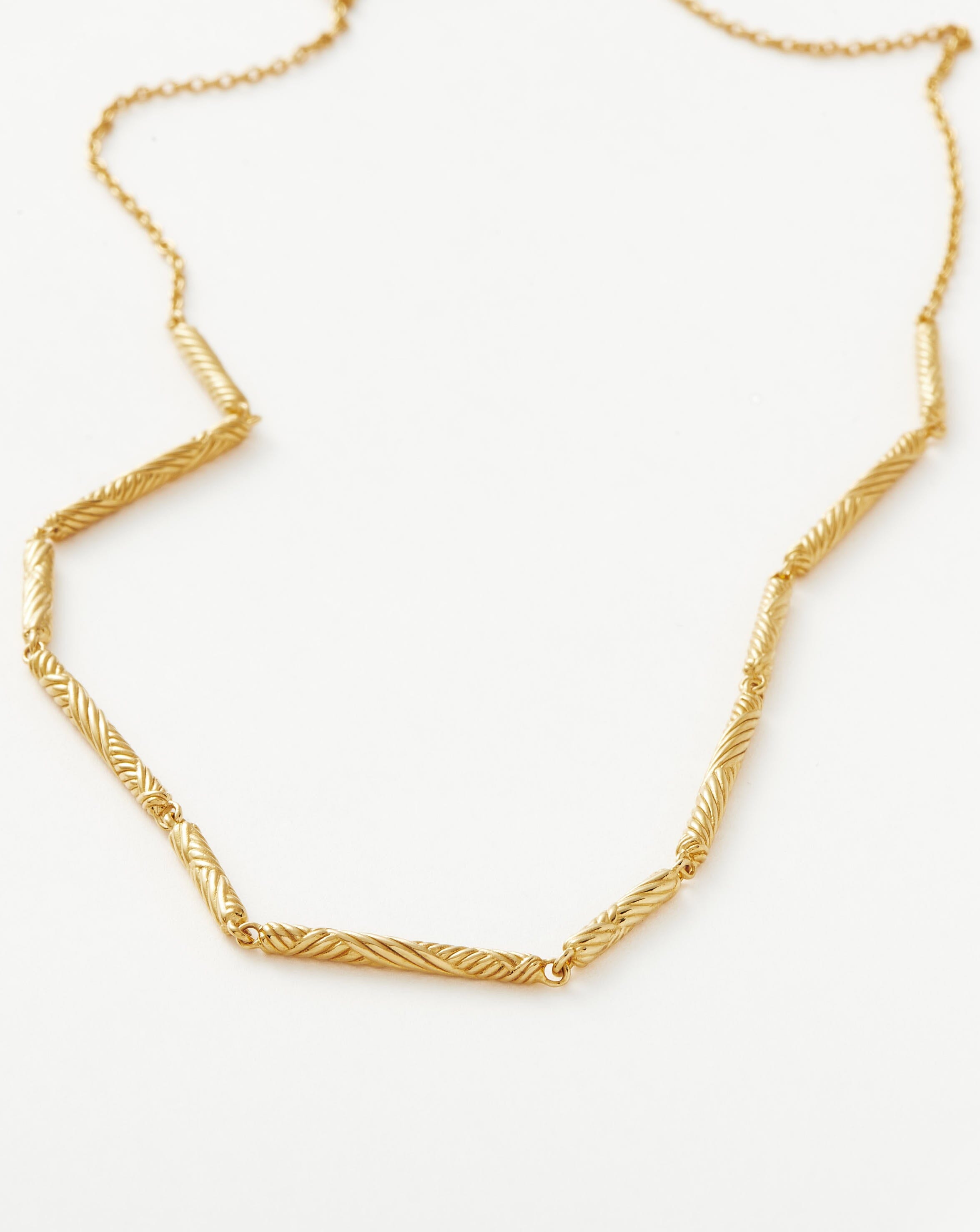 Wavy Ridge Chain Choker Necklaces Missoma 