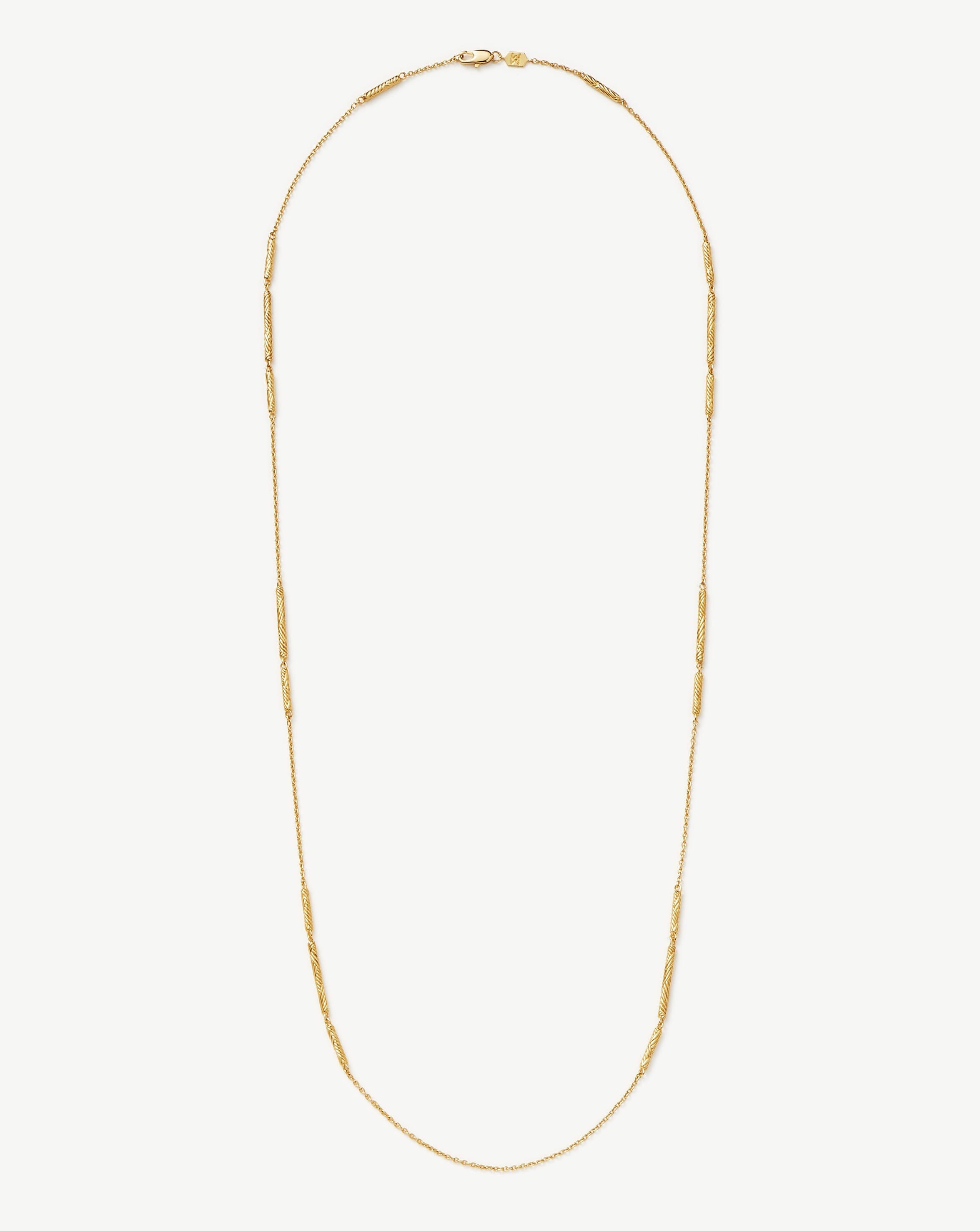 Wavy Ridge Extra Long Chain Necklace Necklaces Missoma 