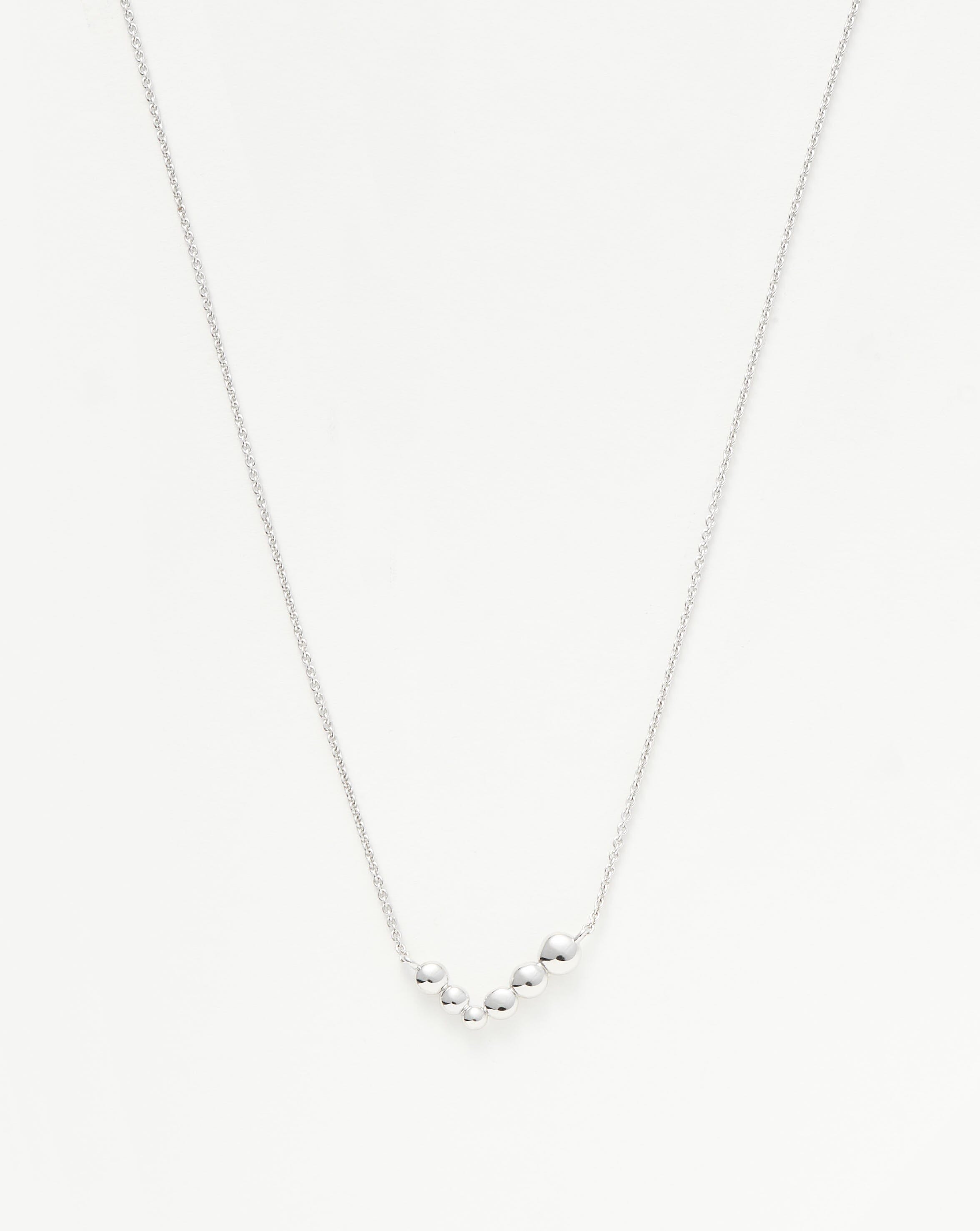 Articulated Reversible Beaded Stone Floating Necklace | Sterling Silver Necklaces Missoma 