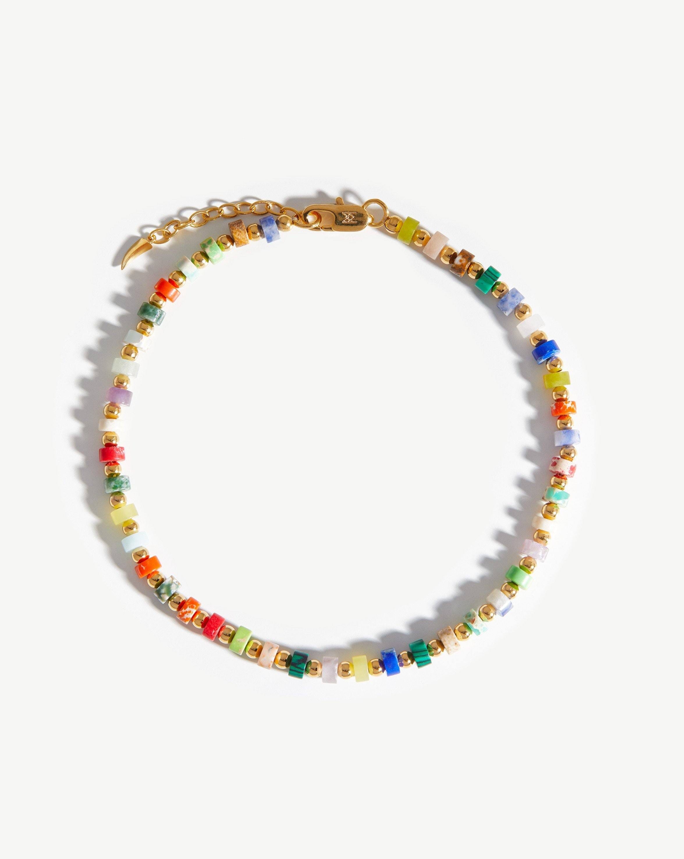 Beaded Anklet | 18ct Gold Plated/Multi Beaded Anklets Missoma 