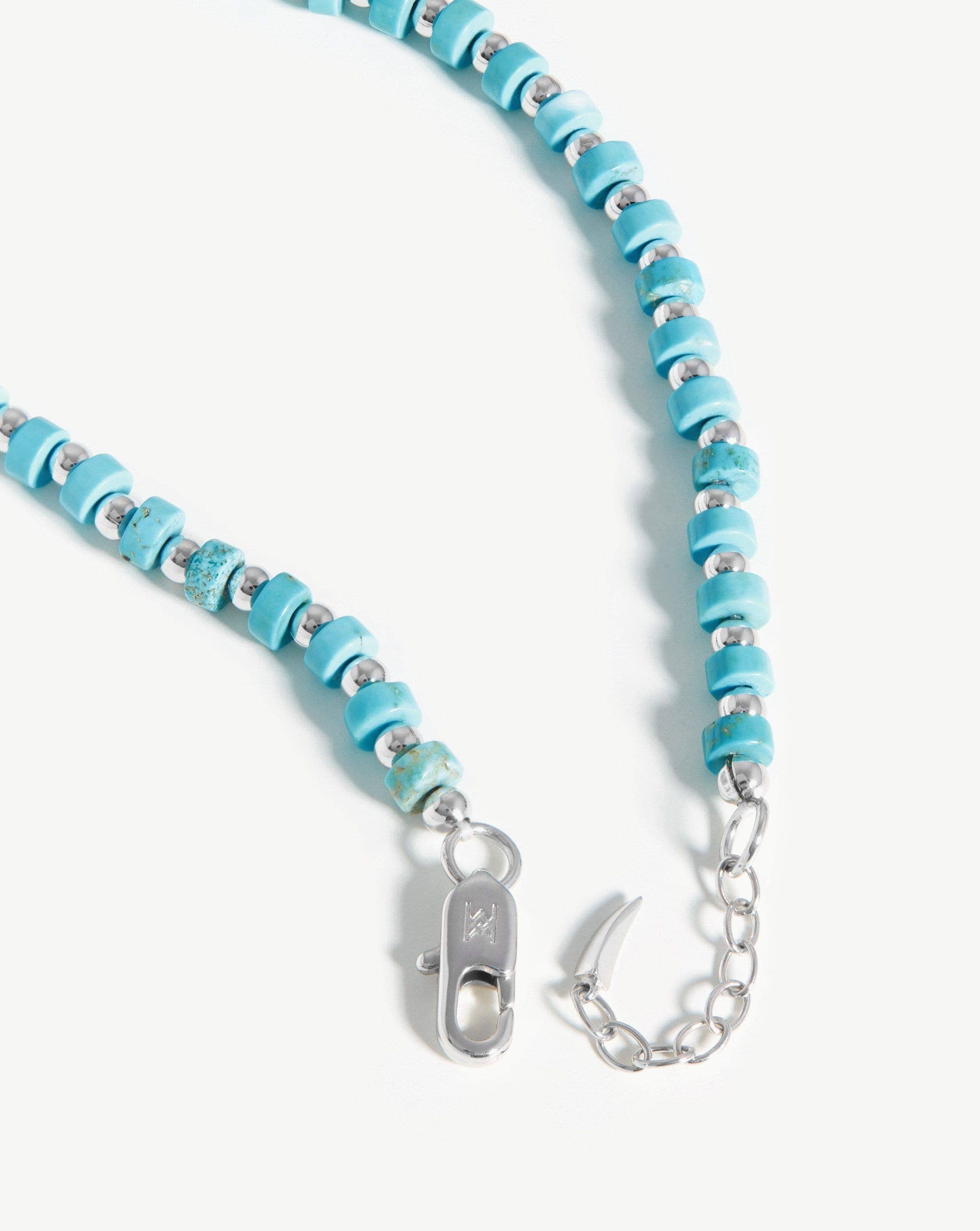 Beaded Bracelet | Silver Plated/Turquoise Bracelets Missoma 