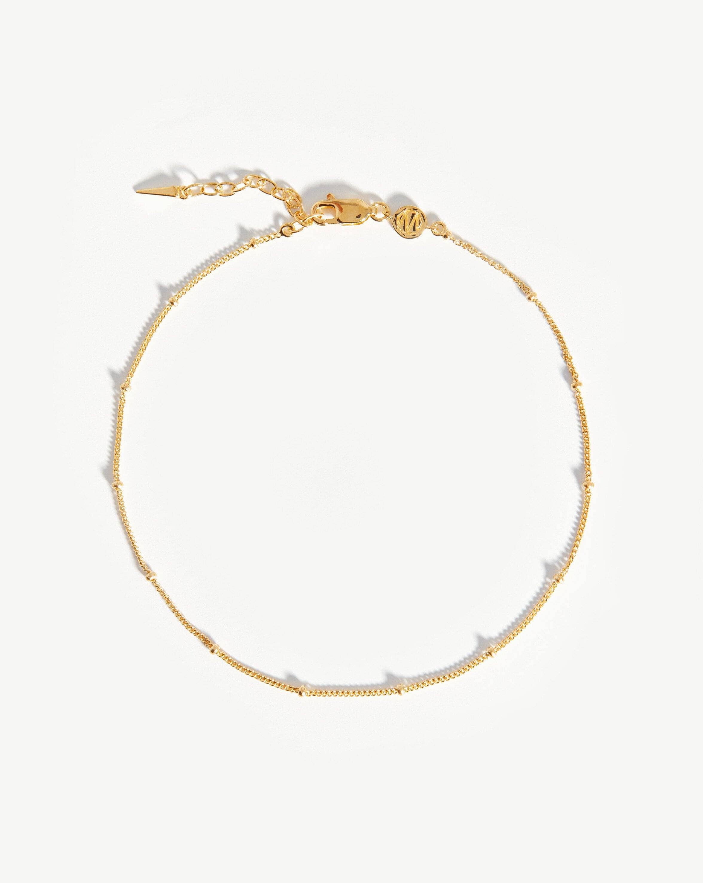 Bobble Chain Anklet | 18ct Gold Plated Vermeil Anklets Missoma 