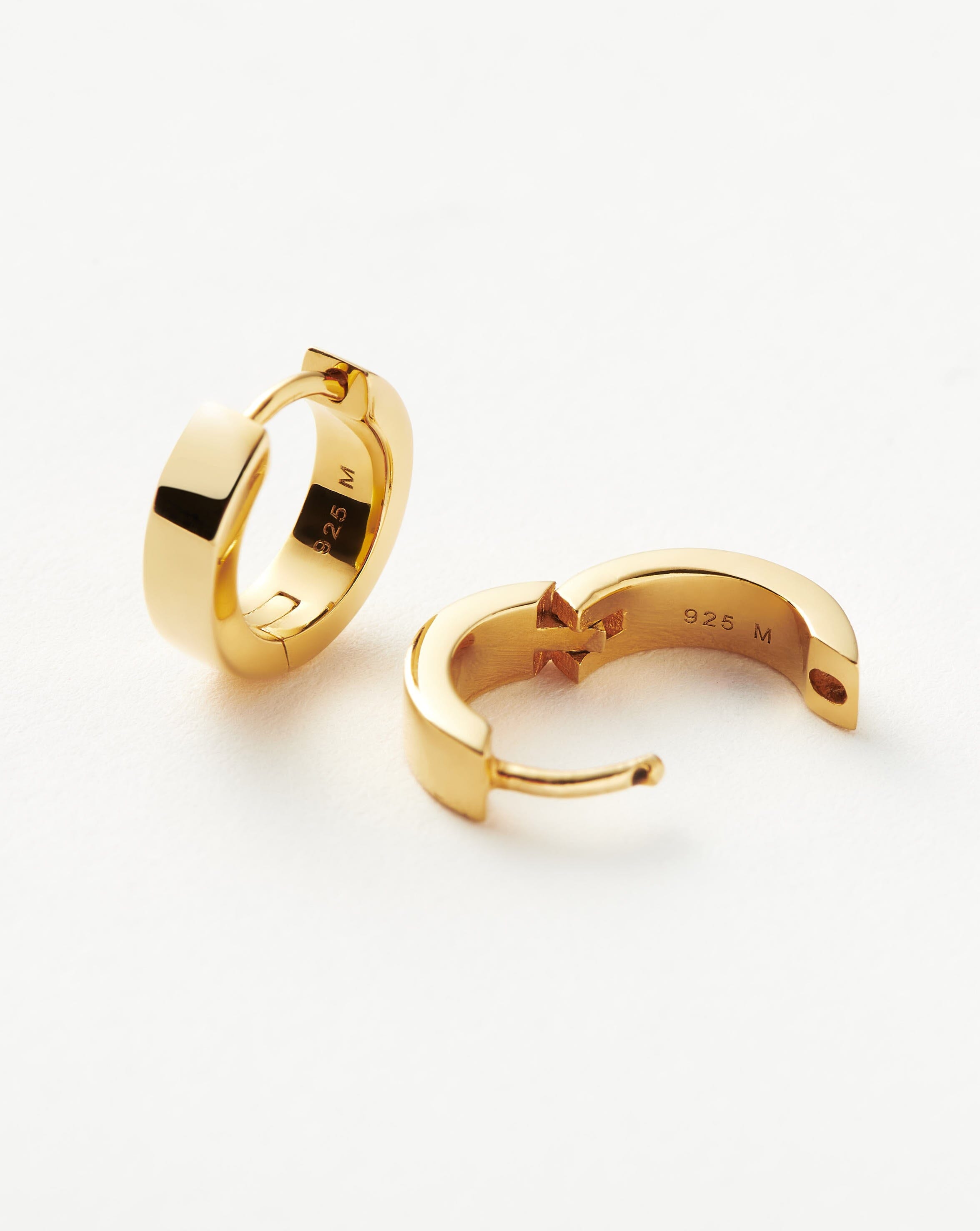 Chubby Huggies | 18ct Gold Plated Vermeil Earrings Missoma 